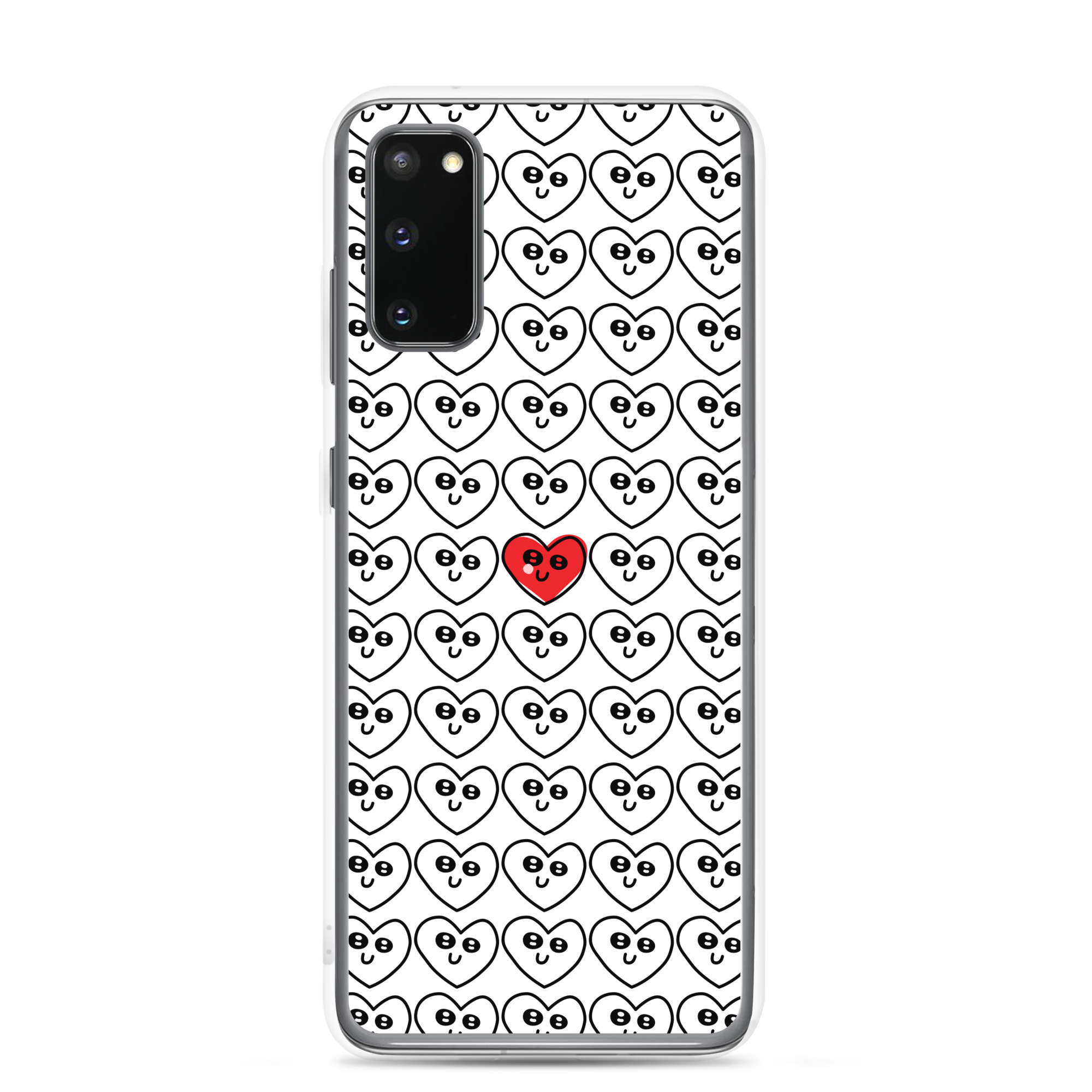 Single Red Heart - Clear Galaxy Case - Image 6