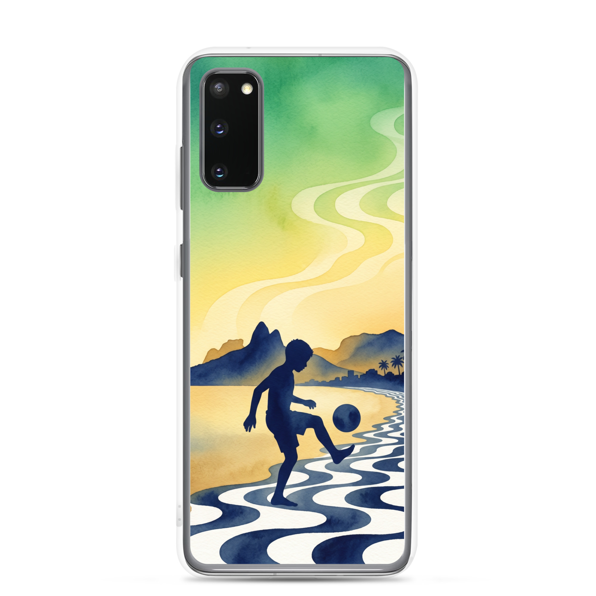 Brazil - Children Playing With a Ball - Clear Galaxy Case - Image 6