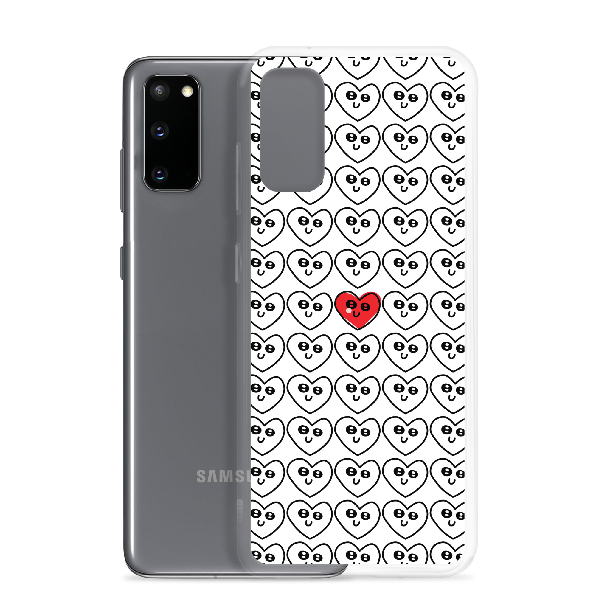 Single Red Heart - Clear Galaxy Case - Image 7