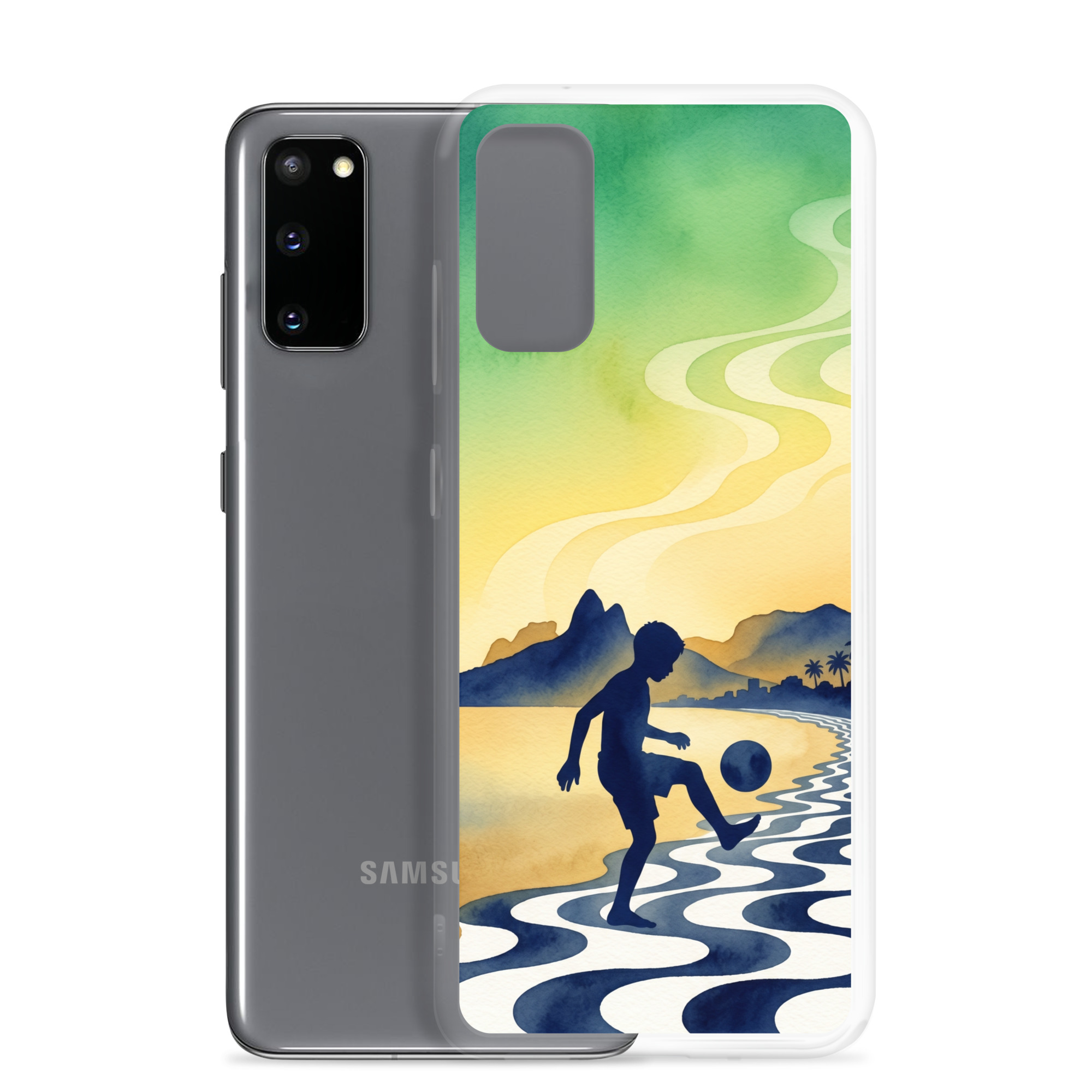 Brazil - Children Playing With a Ball - Clear Galaxy Case - Image 7