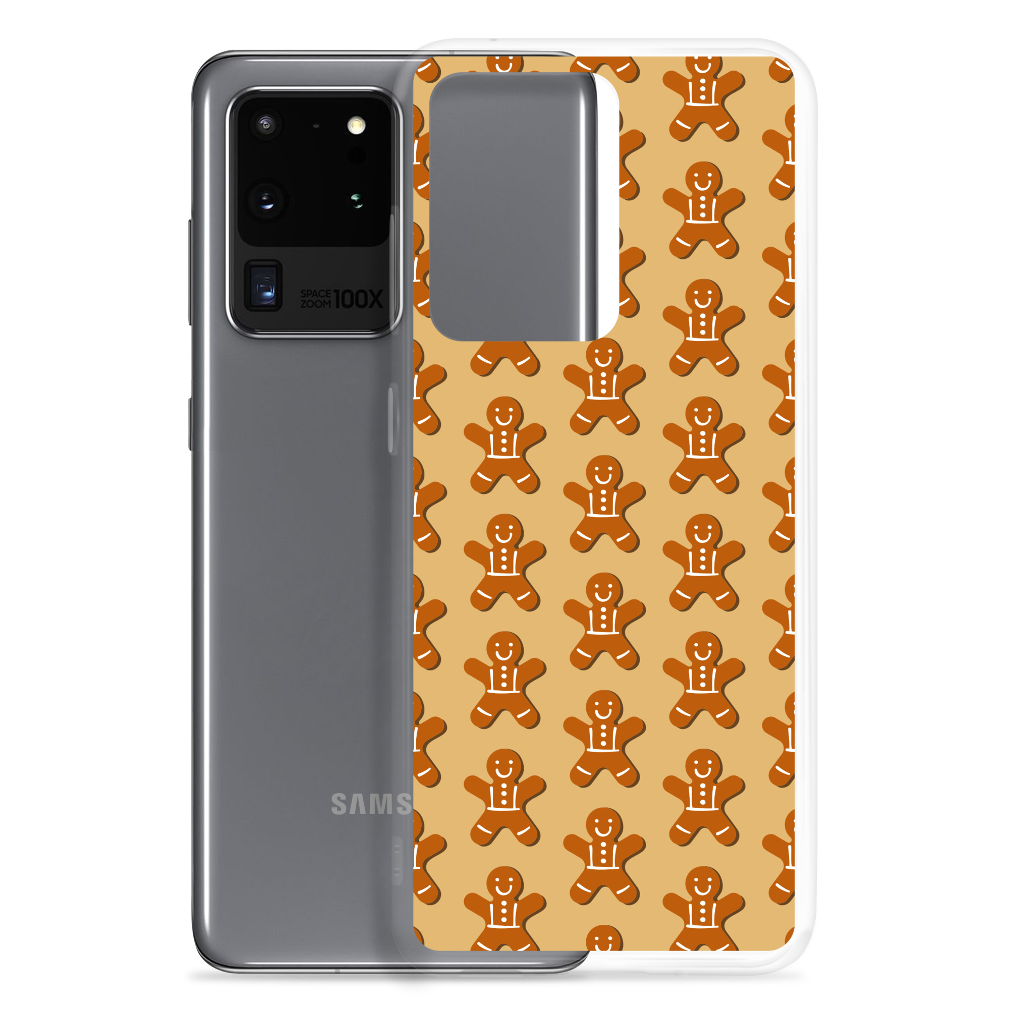 Gingerbread Men - Clear Galaxy Case - Image 5