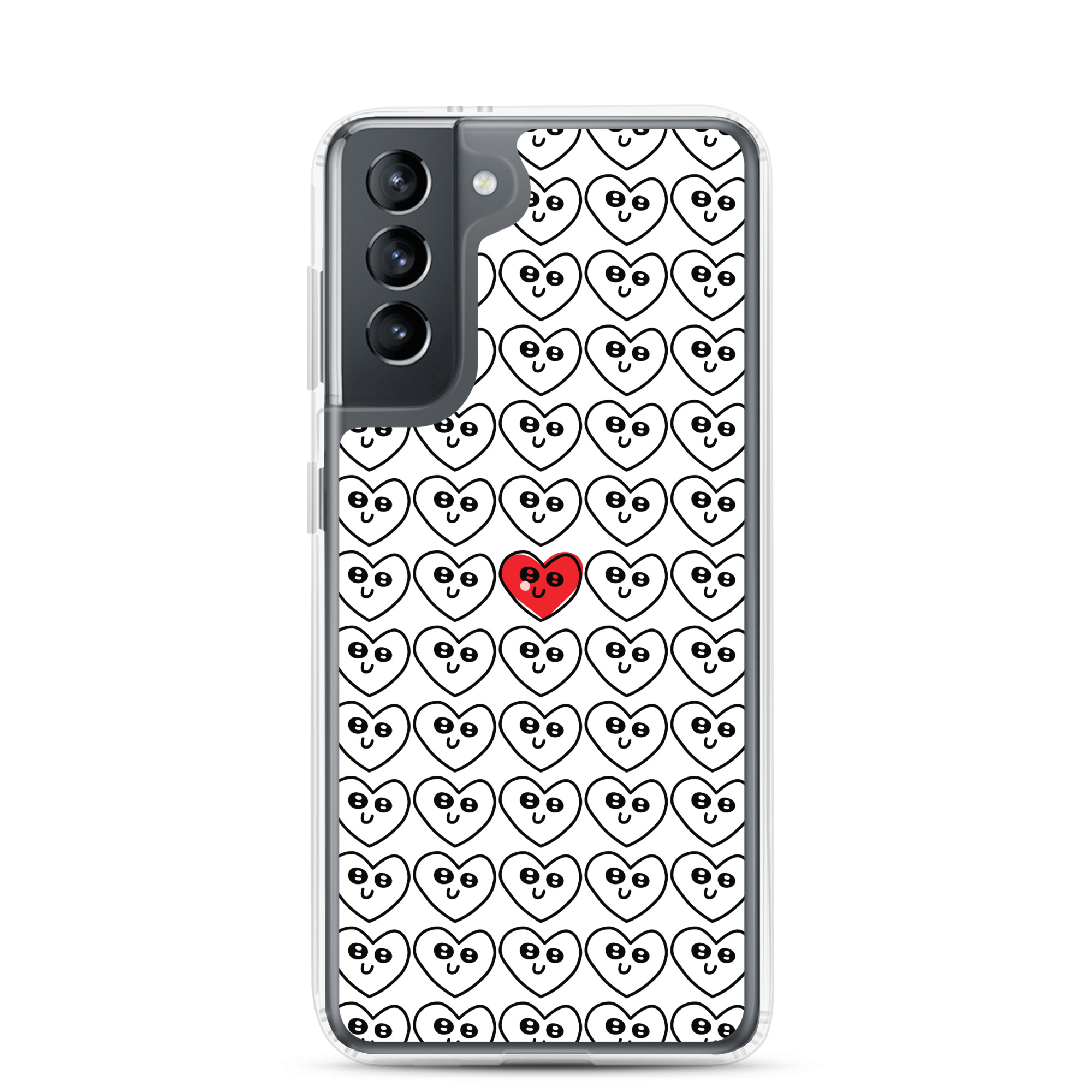 Single Red Heart - Clear Galaxy Case - Image 12