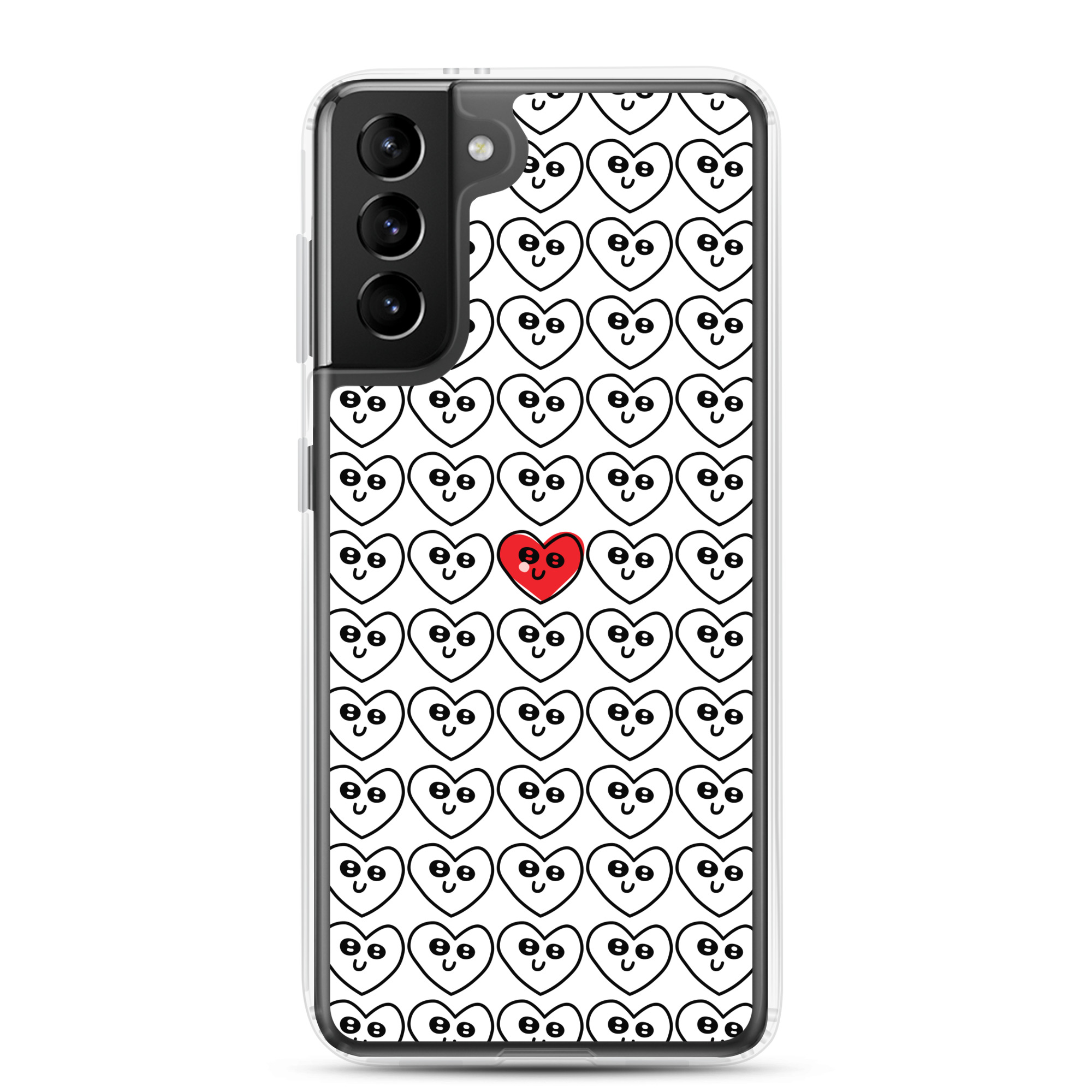 Single Red Heart - Clear Galaxy Case - Image 8