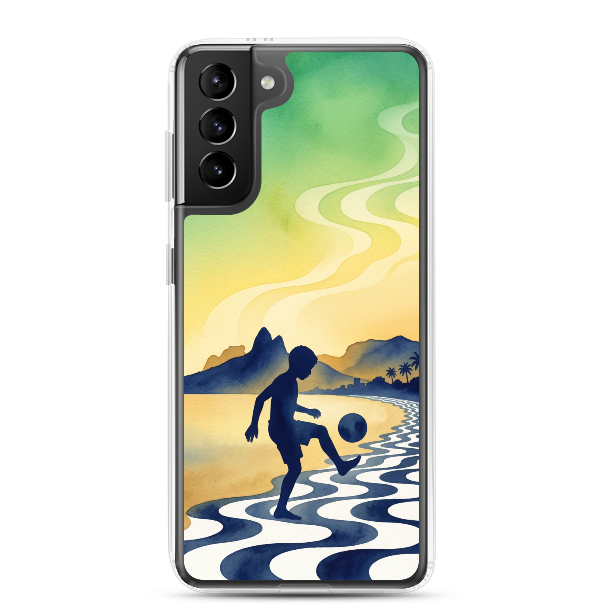 Brazil - Children Playing With a Ball - Clear Galaxy Case - Image 8