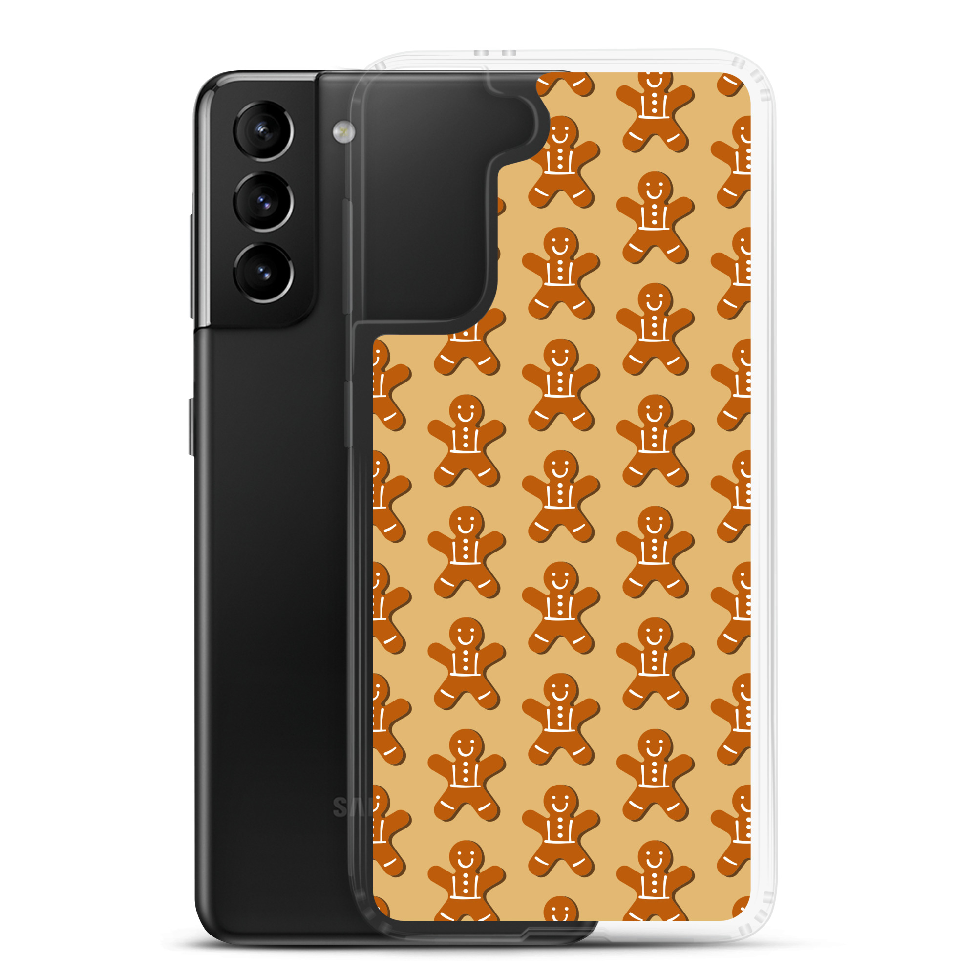 Gingerbread Men - Clear Galaxy Case - Image 9