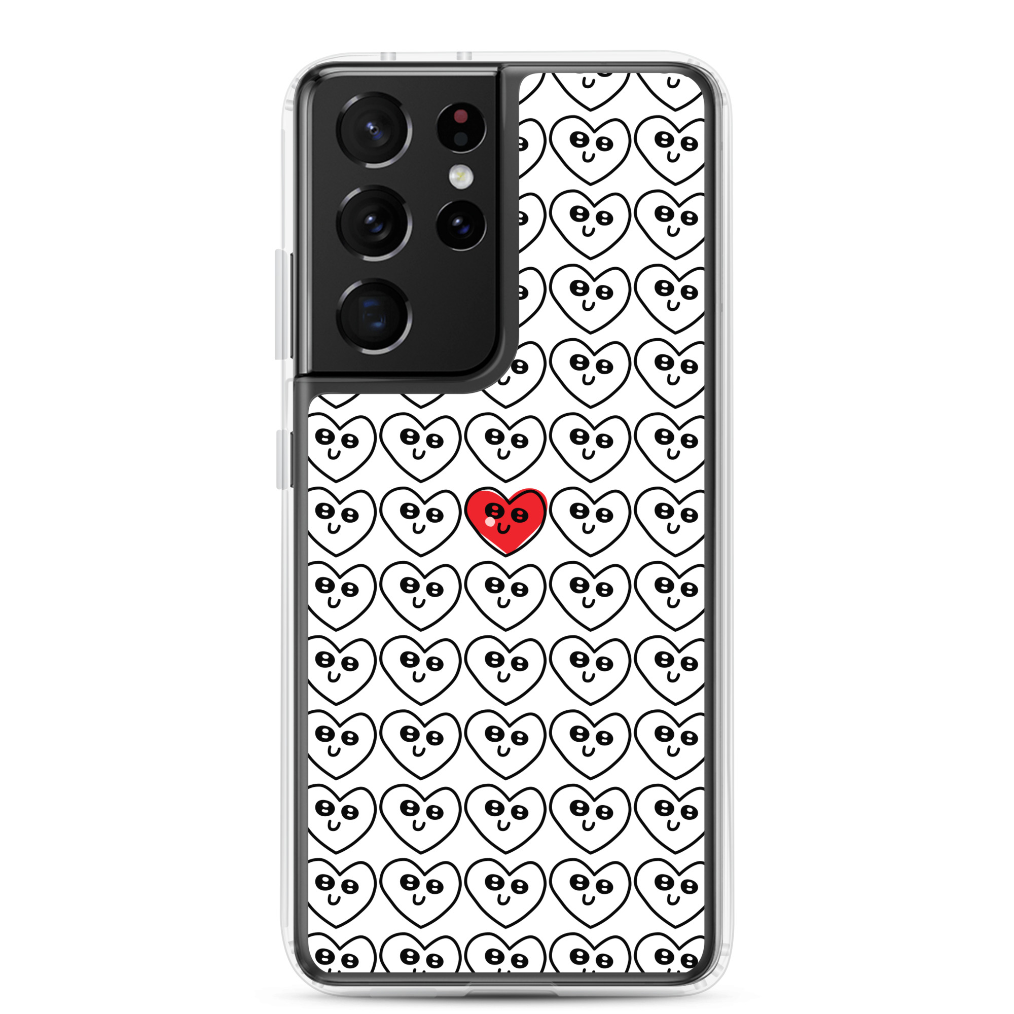 Single Red Heart - Clear Galaxy Case - Image 10