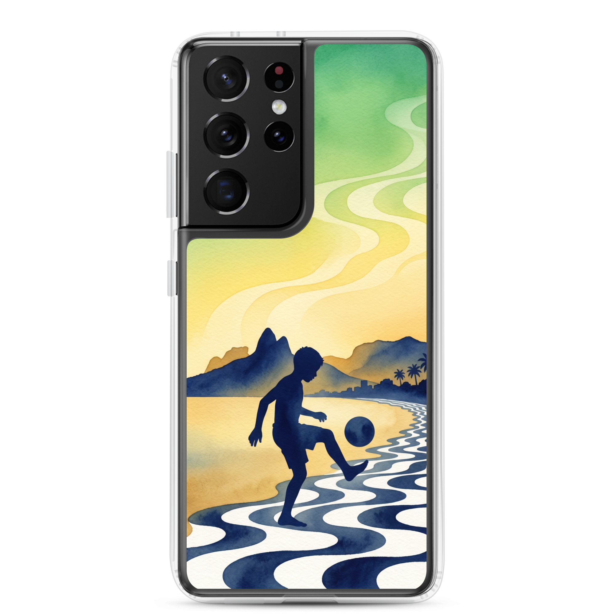 Brazil - Children Playing With a Ball - Clear Galaxy Case - Image 10