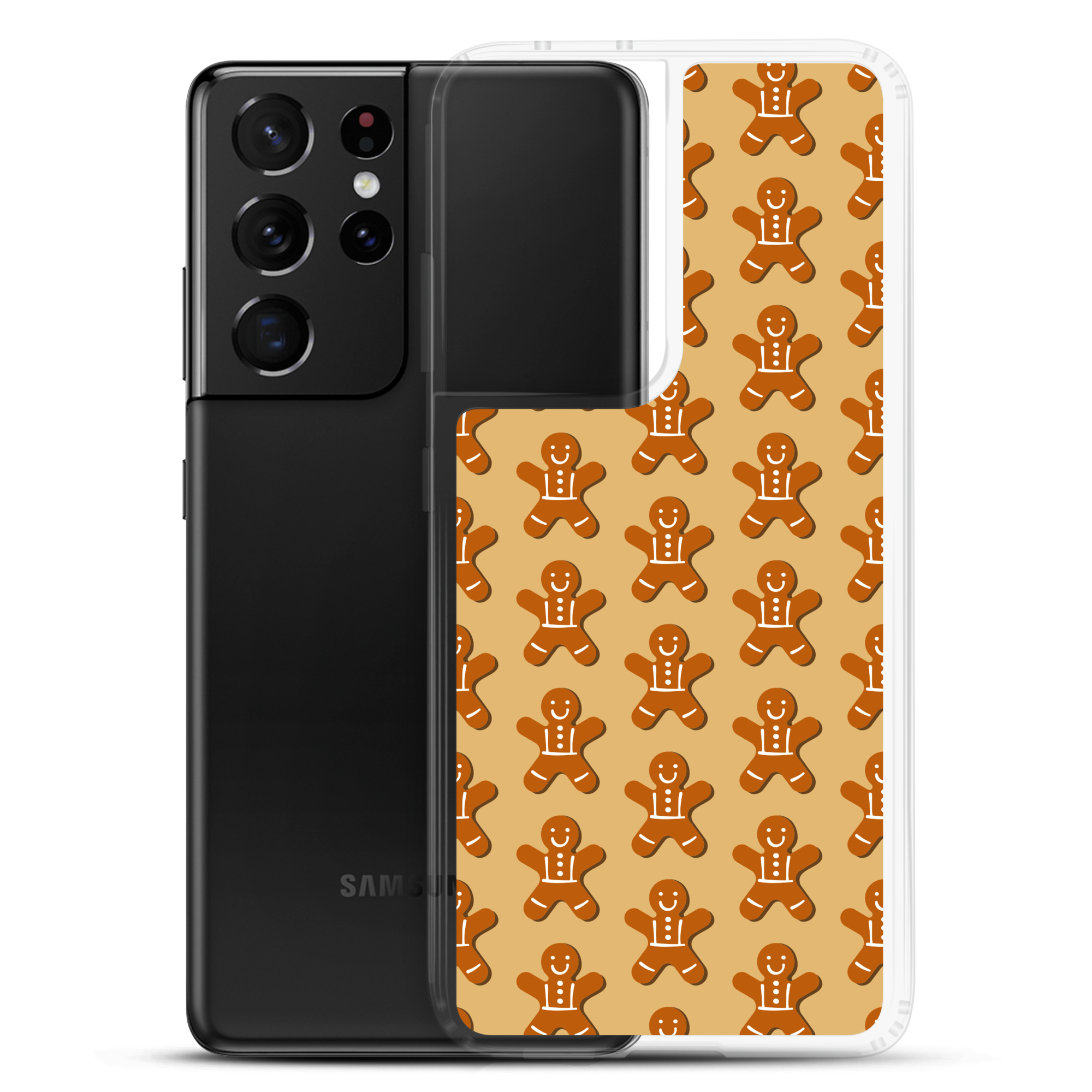 Gingerbread Men - Clear Galaxy Case - Image 11