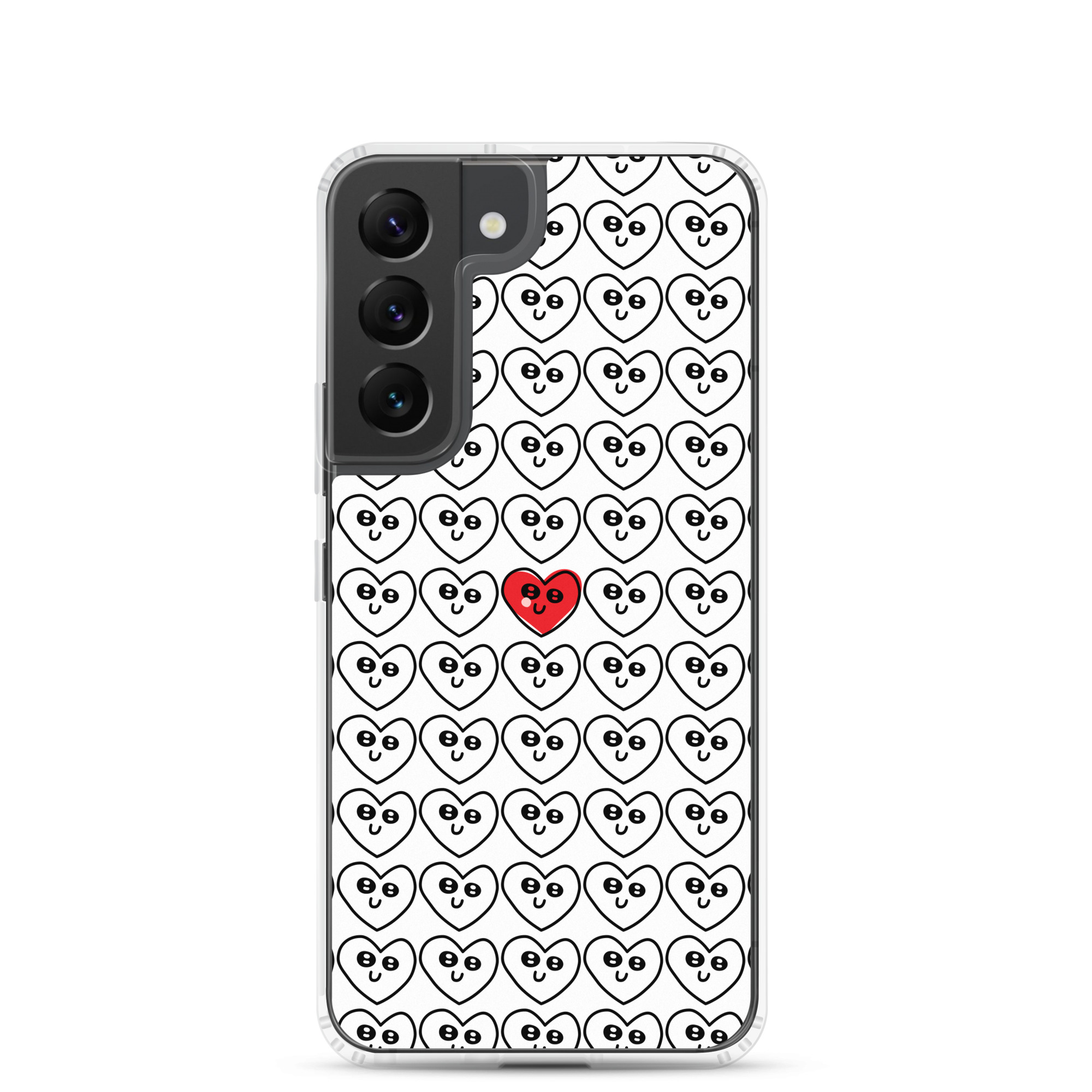 Single Red Heart - Clear Galaxy Case - Image 18