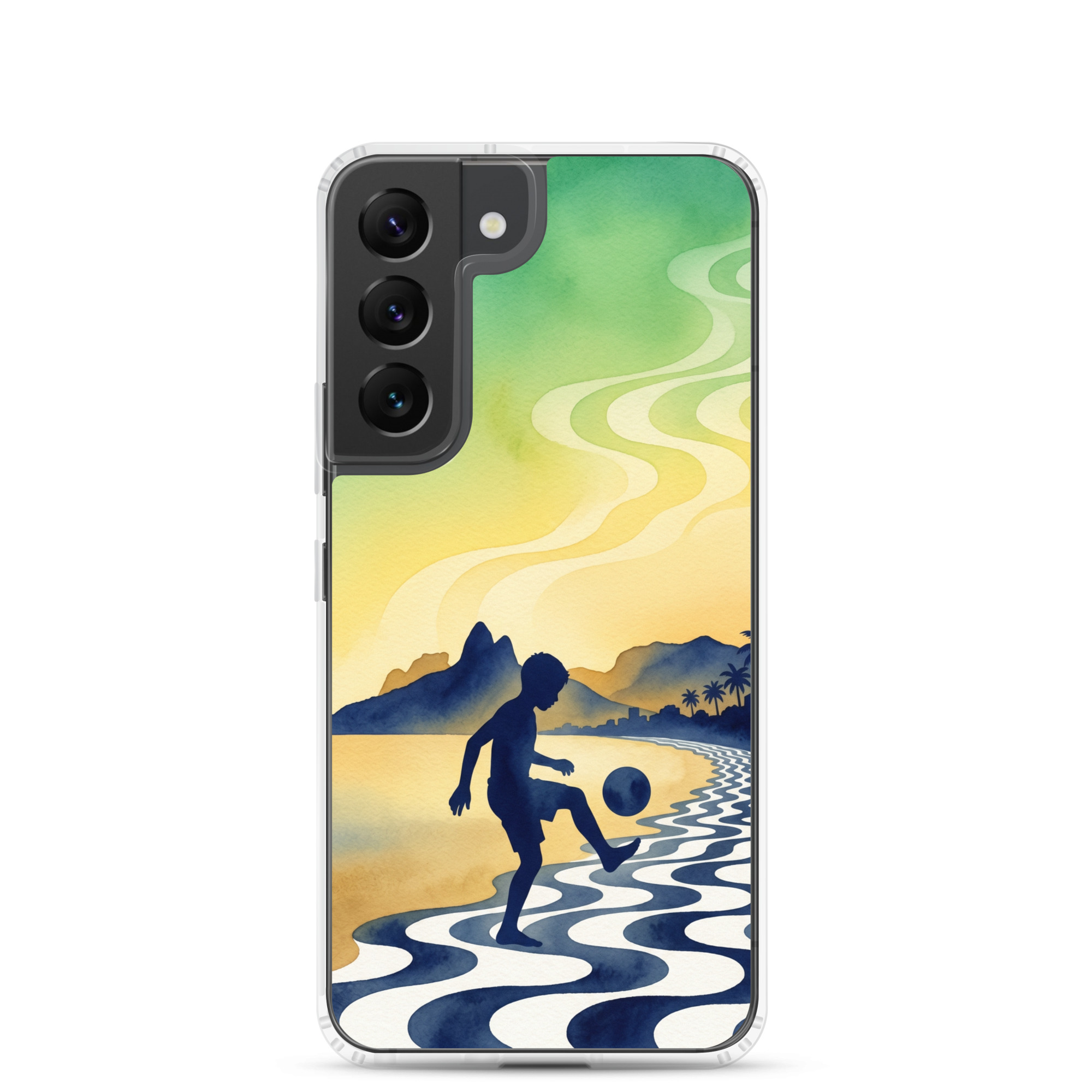 Brazil - Children Playing With a Ball - Clear Galaxy Case - Image 18