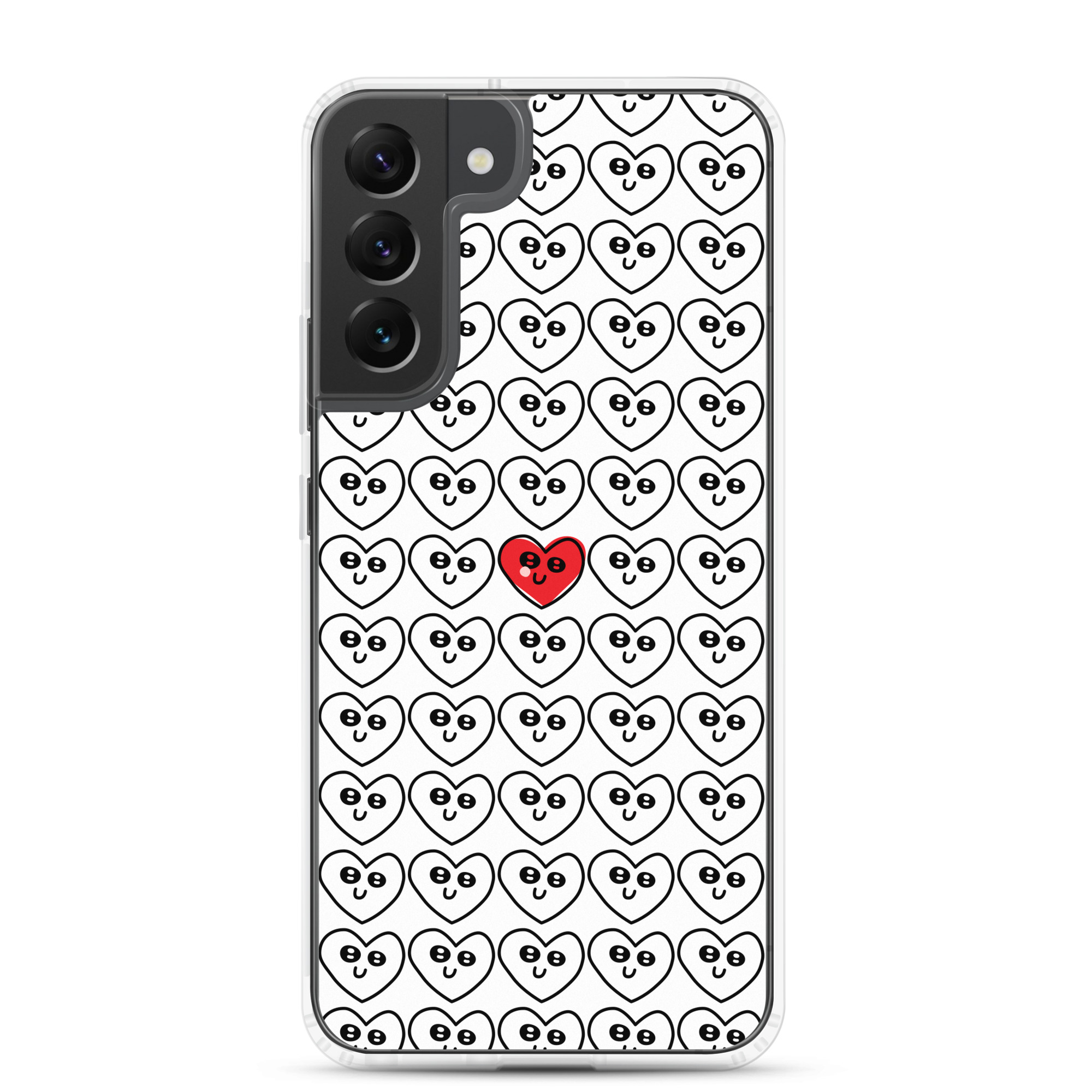 Single Red Heart - Clear Galaxy Case - Image 14