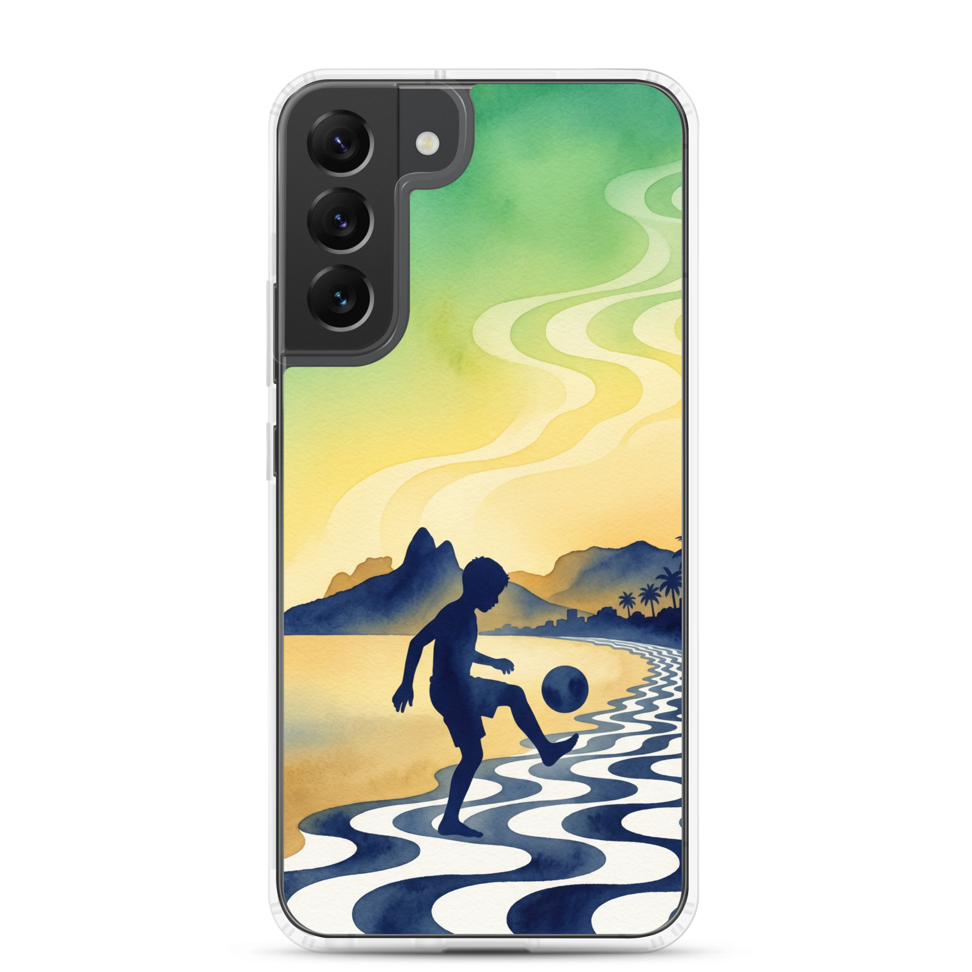 Brazil - Children Playing With a Ball - Clear Galaxy Case - Image 14