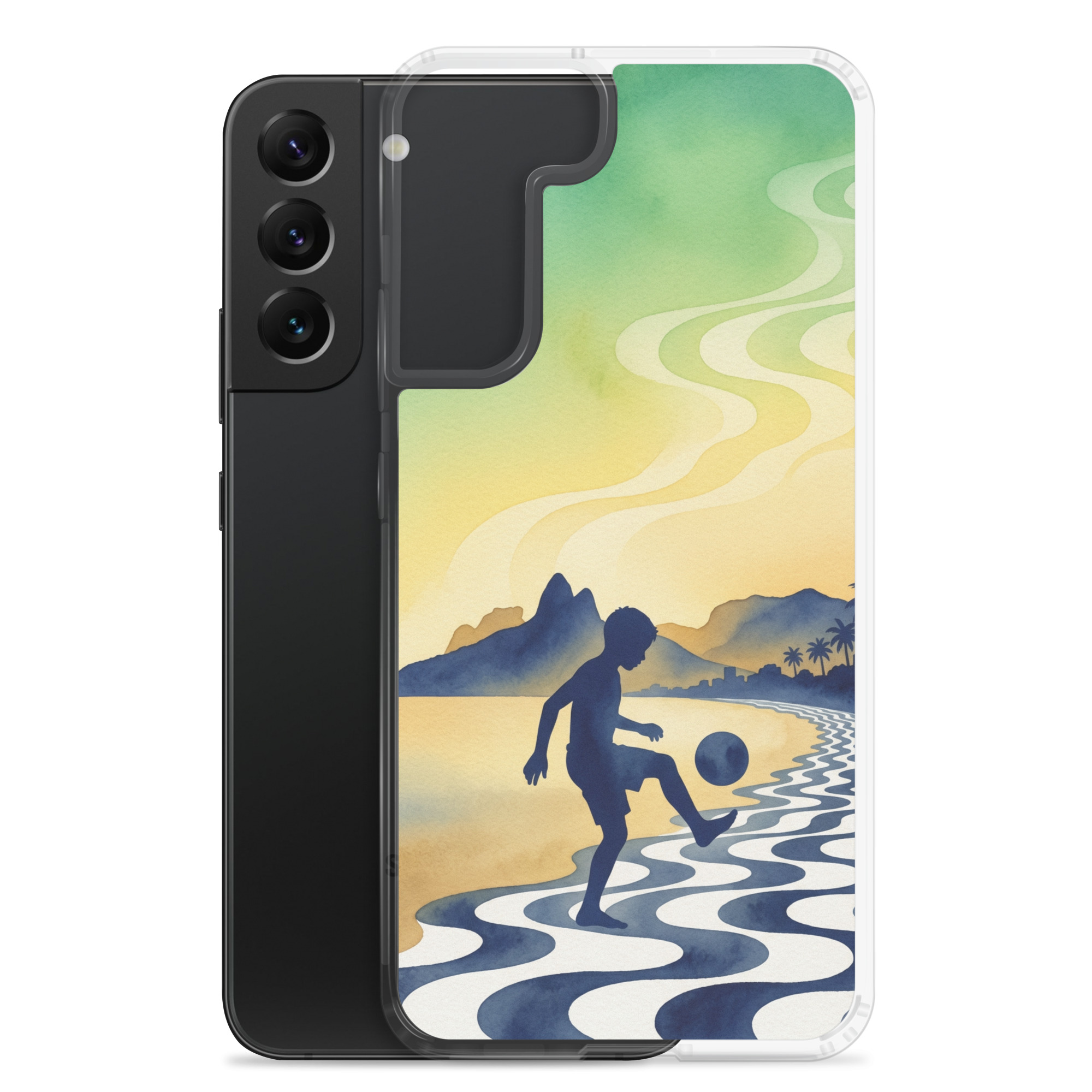 Brazil - Children Playing With a Ball - Clear Galaxy Case - Image 15