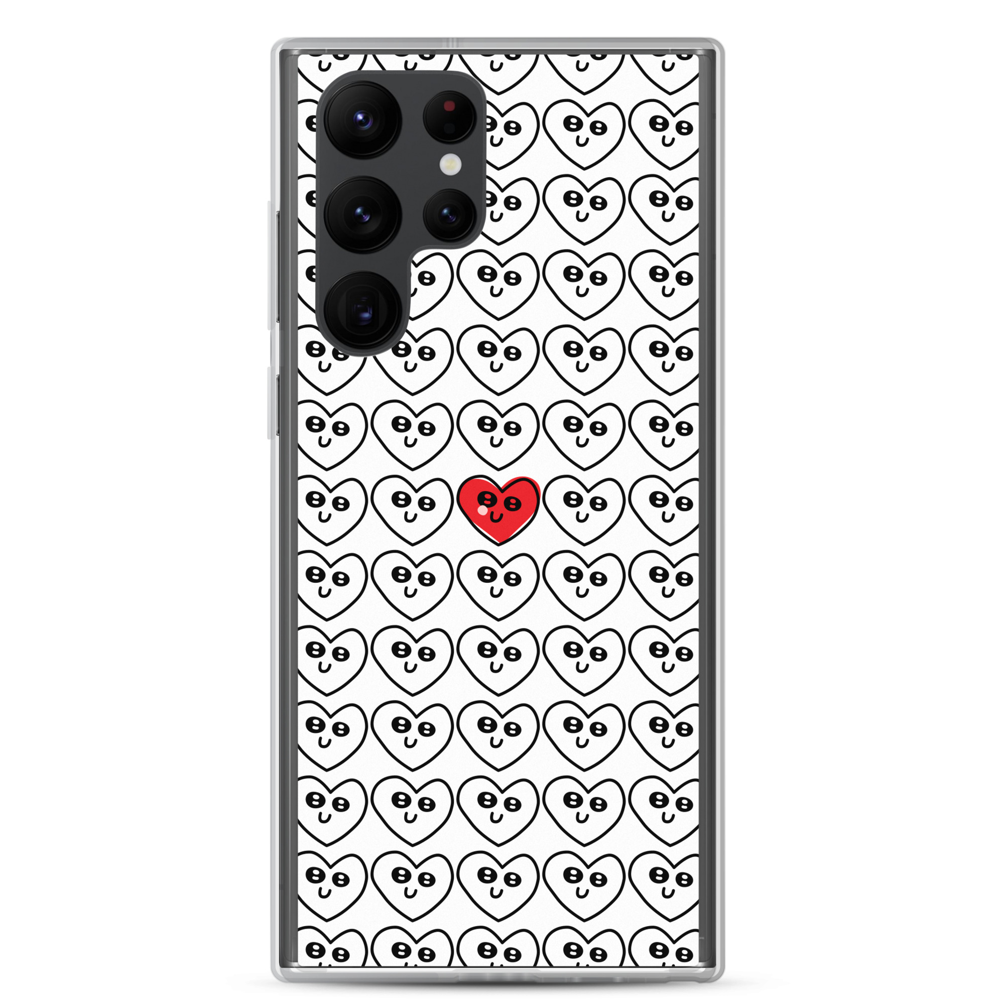 Single Red Heart - Clear Galaxy Case - Image 16