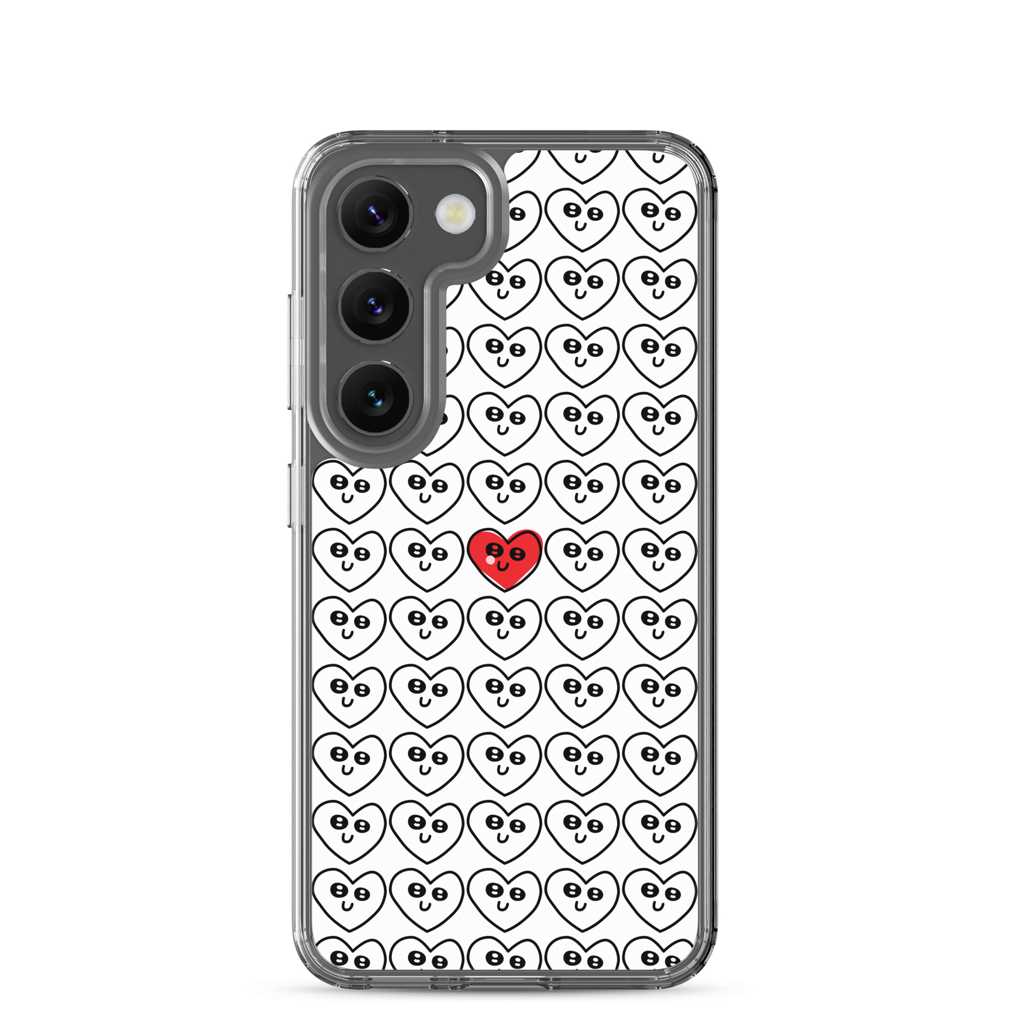 Single Red Heart - Clear Galaxy Case - Image 30