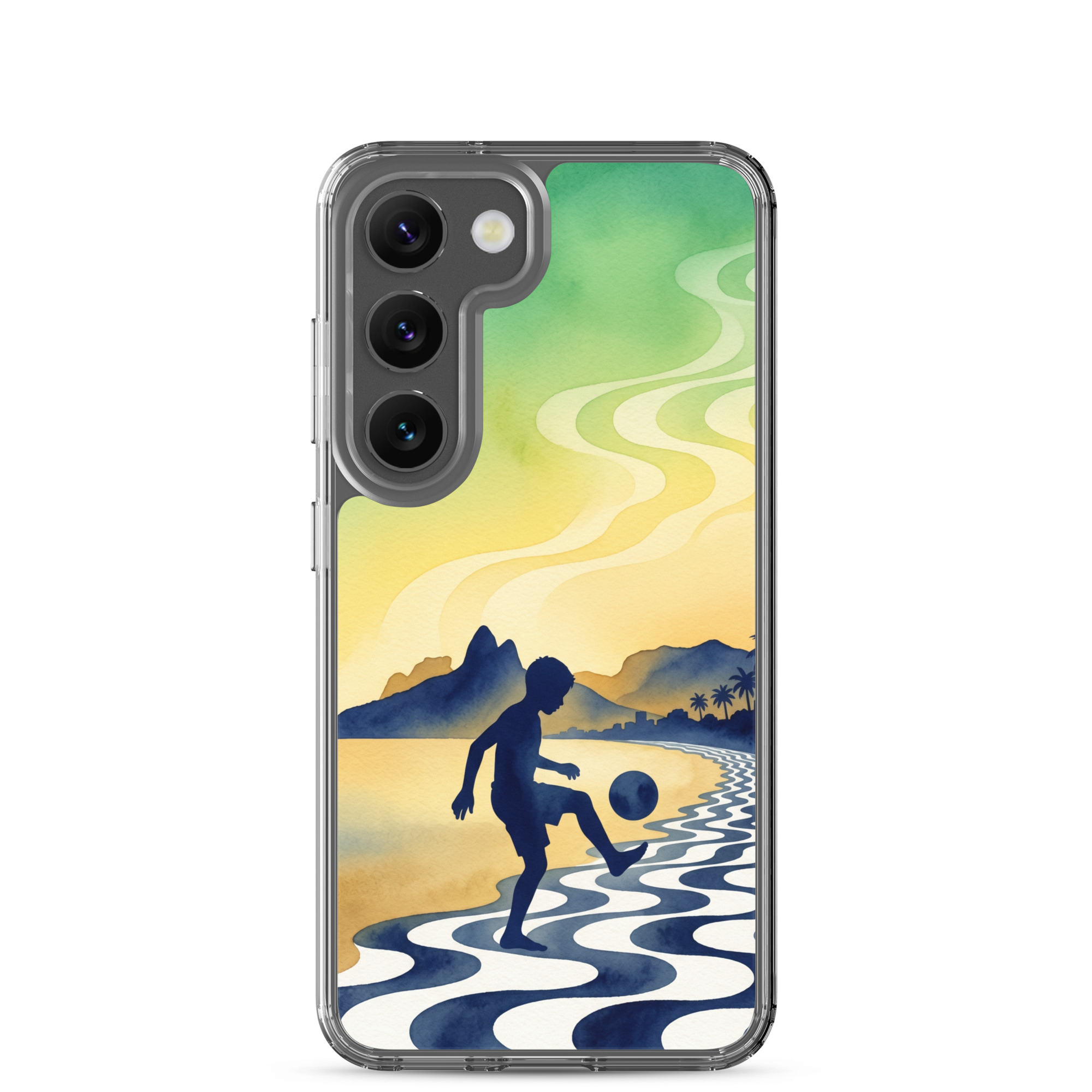 Brazil - Children Playing With a Ball - Clear Galaxy Case - Image 30