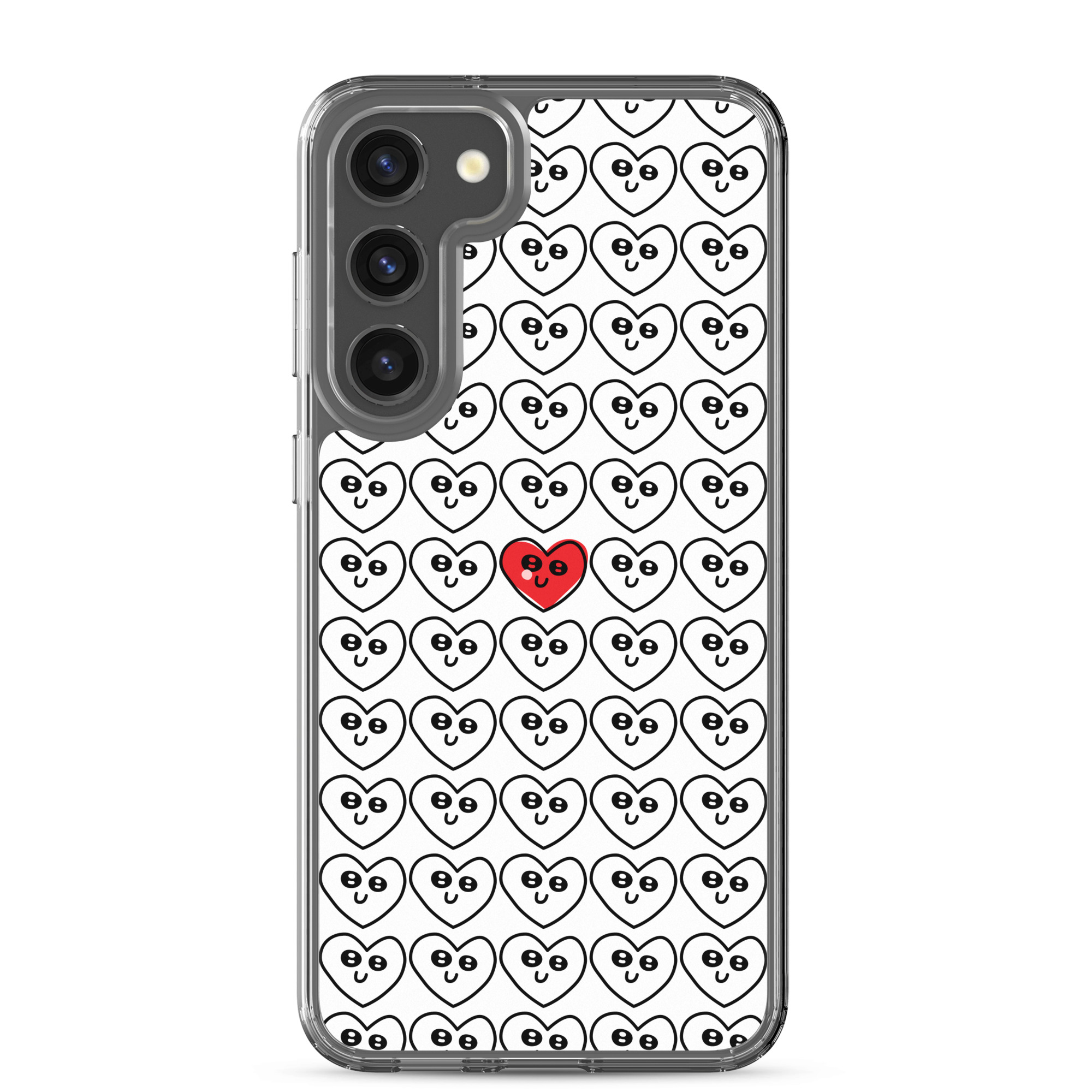 Single Red Heart - Clear Galaxy Case - Image 26