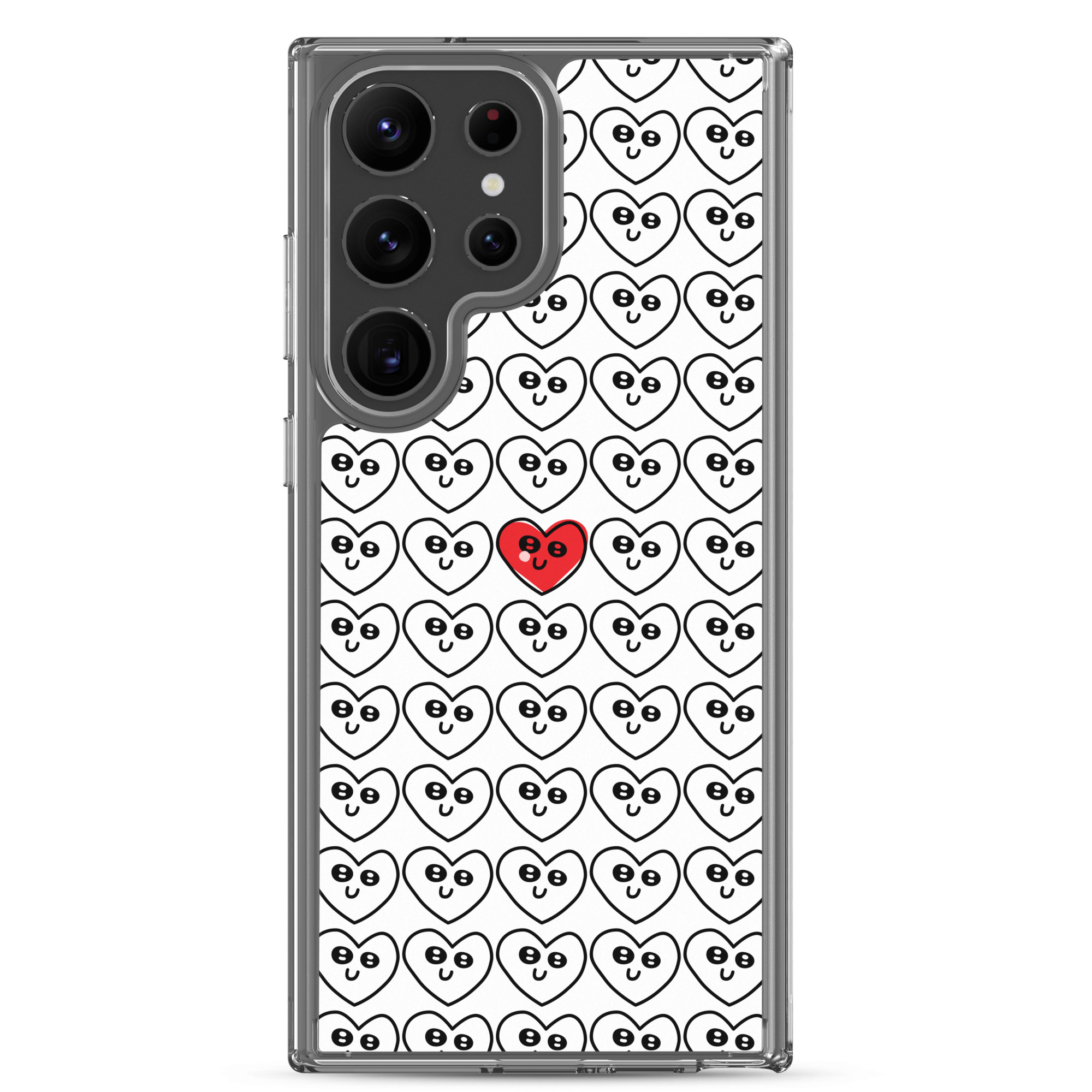 Single Red Heart - Clear Galaxy Case - Image 28
