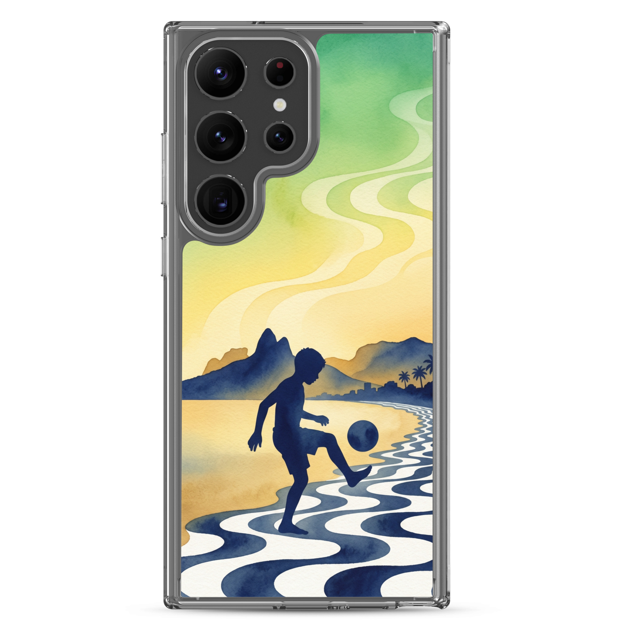 Brazil - Children Playing With a Ball - Clear Galaxy Case - Image 28