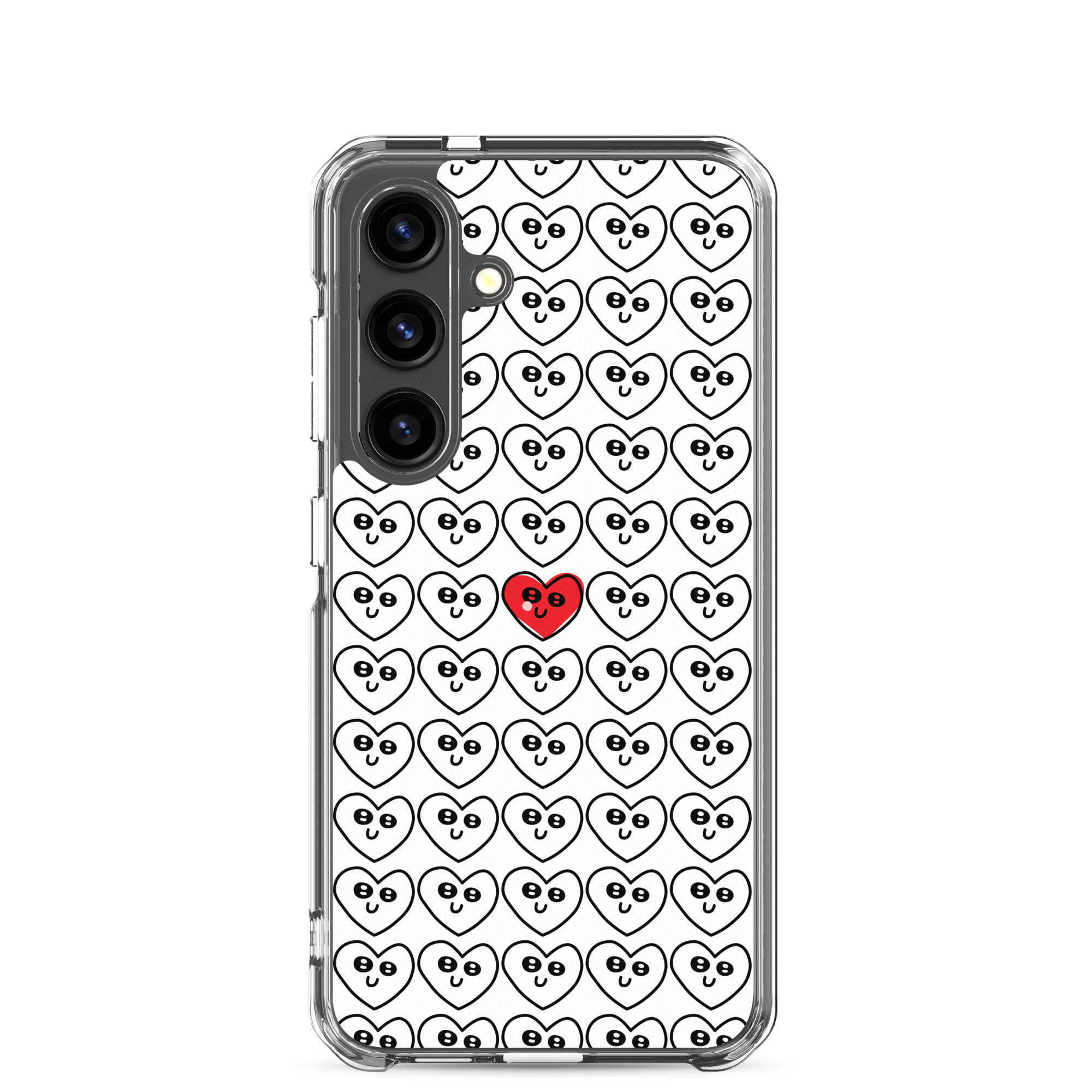 Single Red Heart - Clear Galaxy Case - Image 35