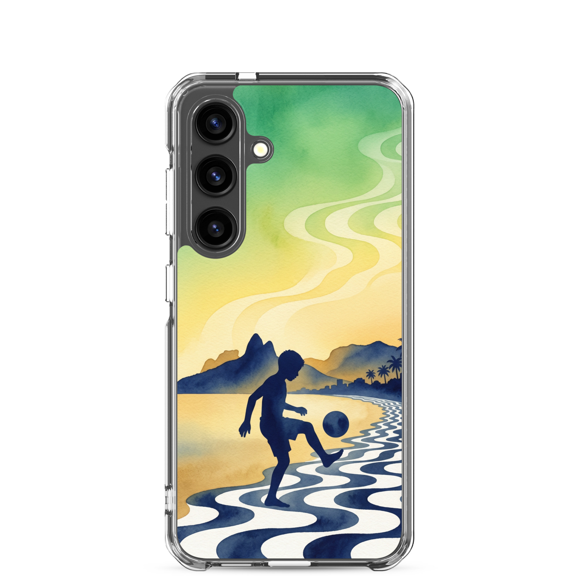 Brazil - Children Playing With a Ball - Clear Galaxy Case - Image 35