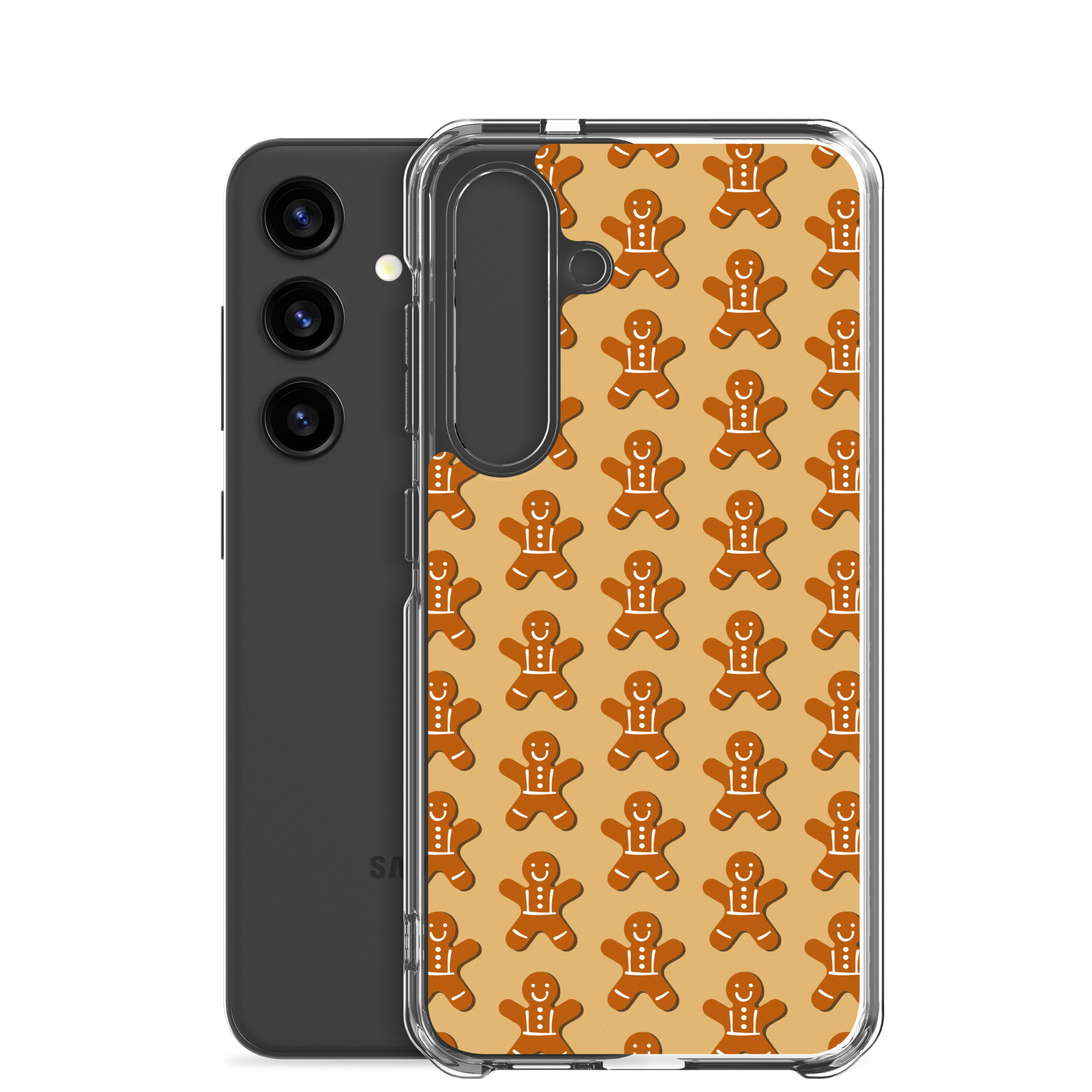 Gingerbread Men - Clear Galaxy Case - Image 36