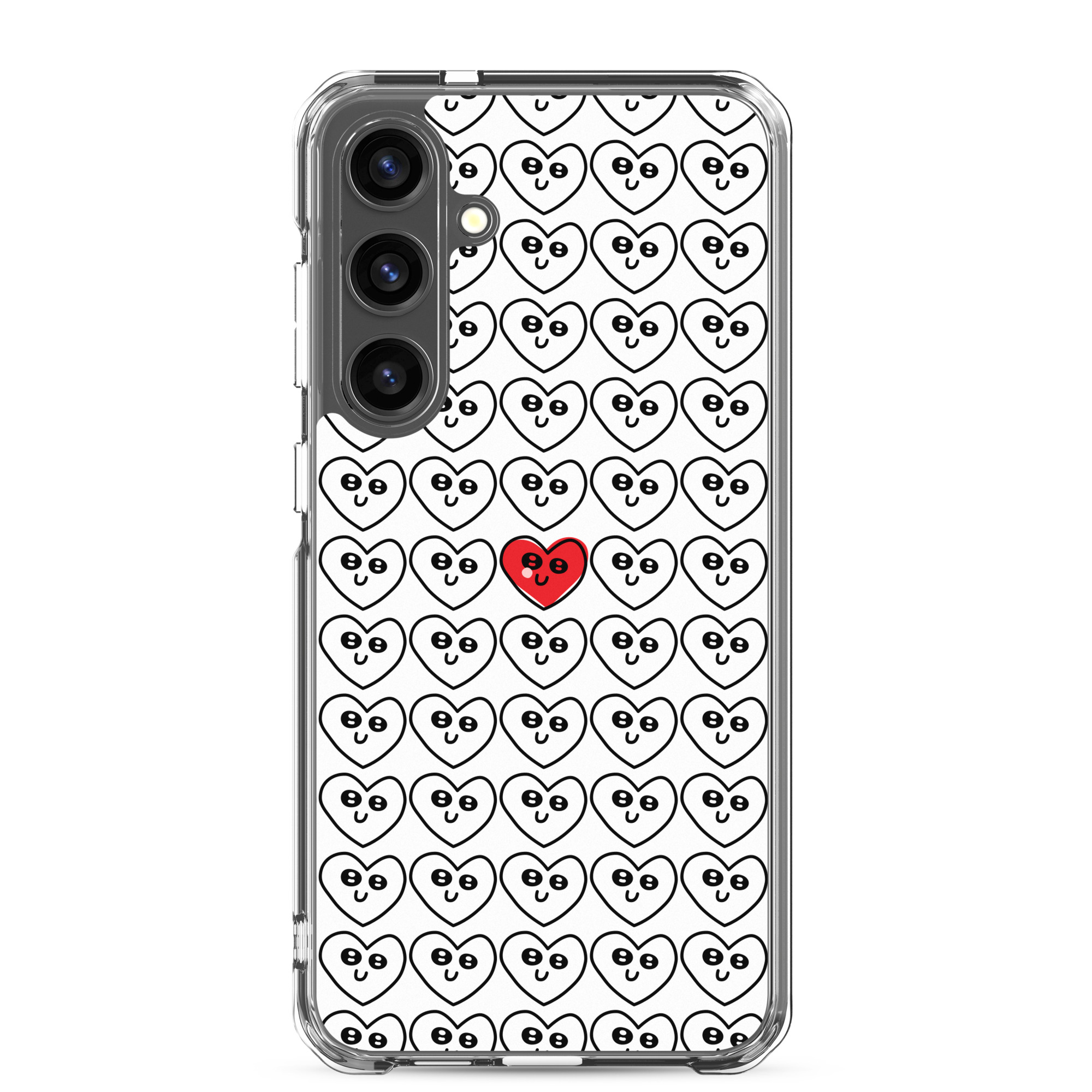 Single Red Heart - Clear Galaxy Case - Image 32