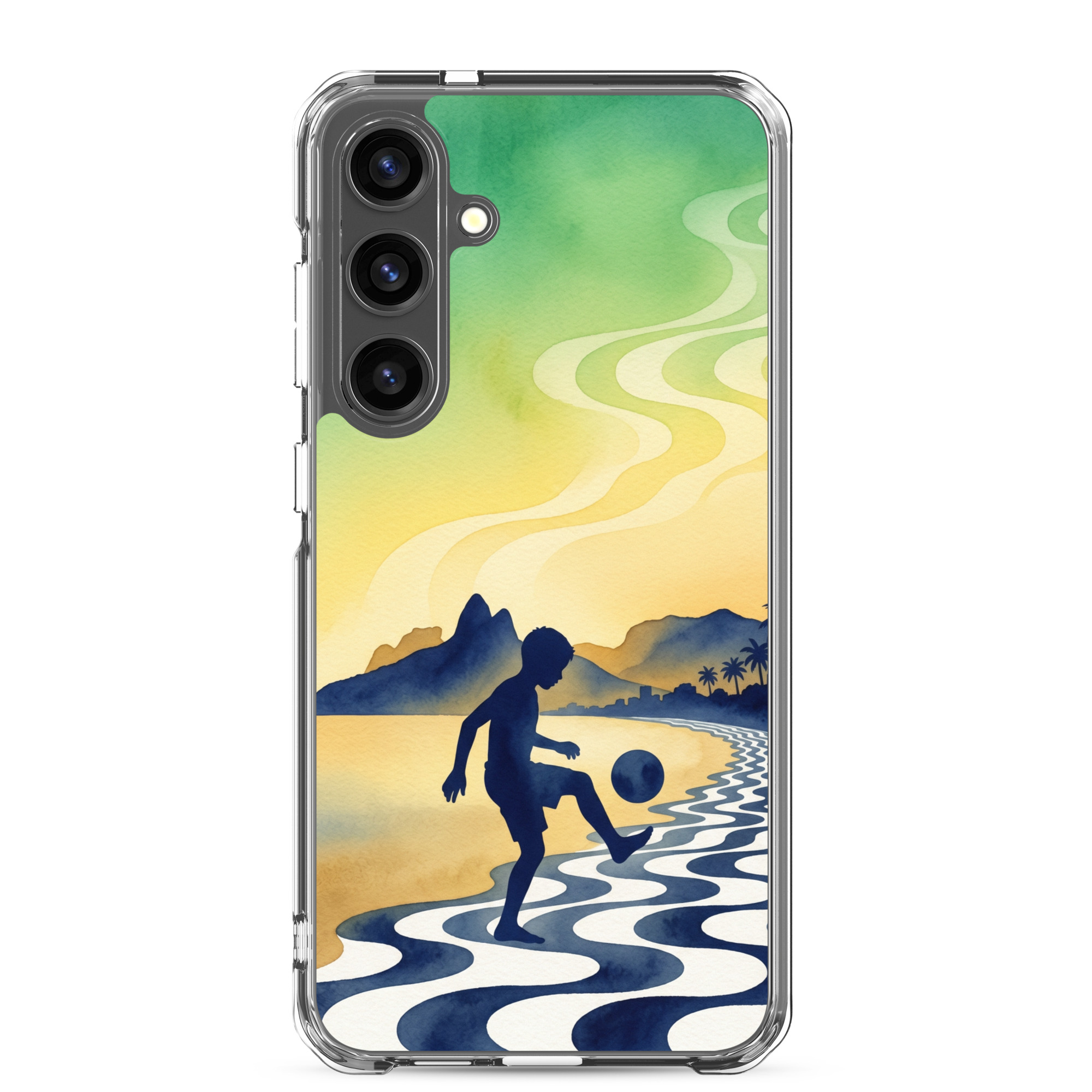 Brazil - Children Playing With a Ball - Clear Galaxy Case - Image 32