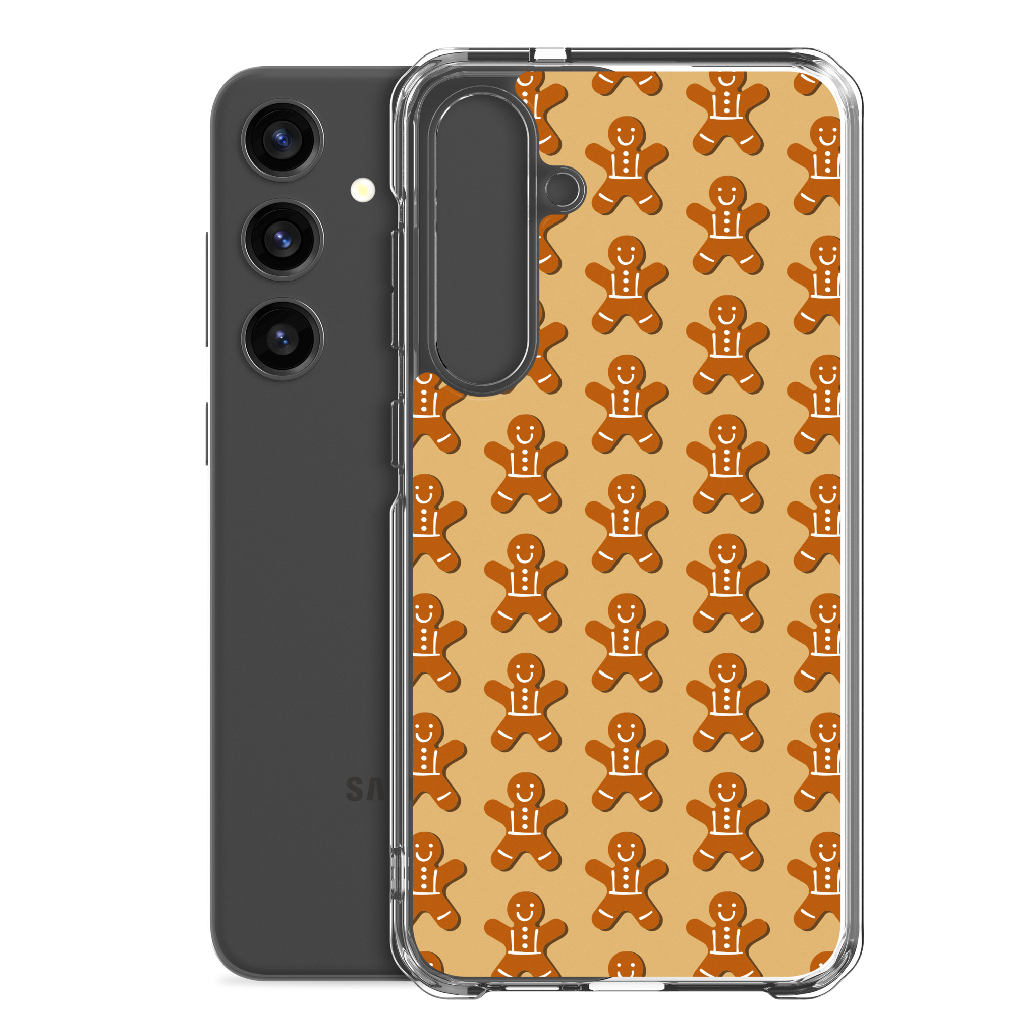 Gingerbread Men - Clear Galaxy Case - Image 33