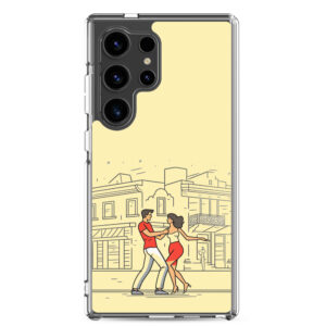 Couple Dancing Bachata - Clear Galaxy Case