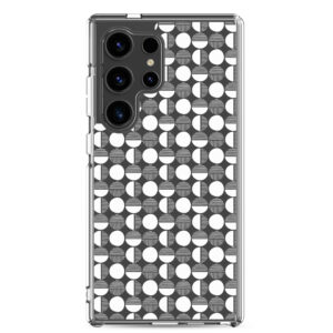 Black/White Circle - Clear Galaxy Case