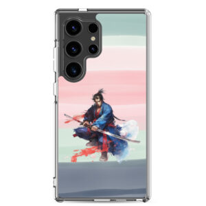 Japanese Swordsman - Clear Galaxy Case