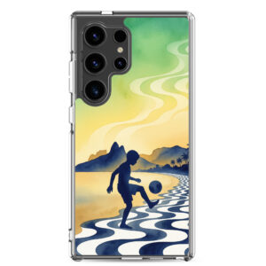 Brazil - Children Playing With a Ball - Clear Galaxy Case