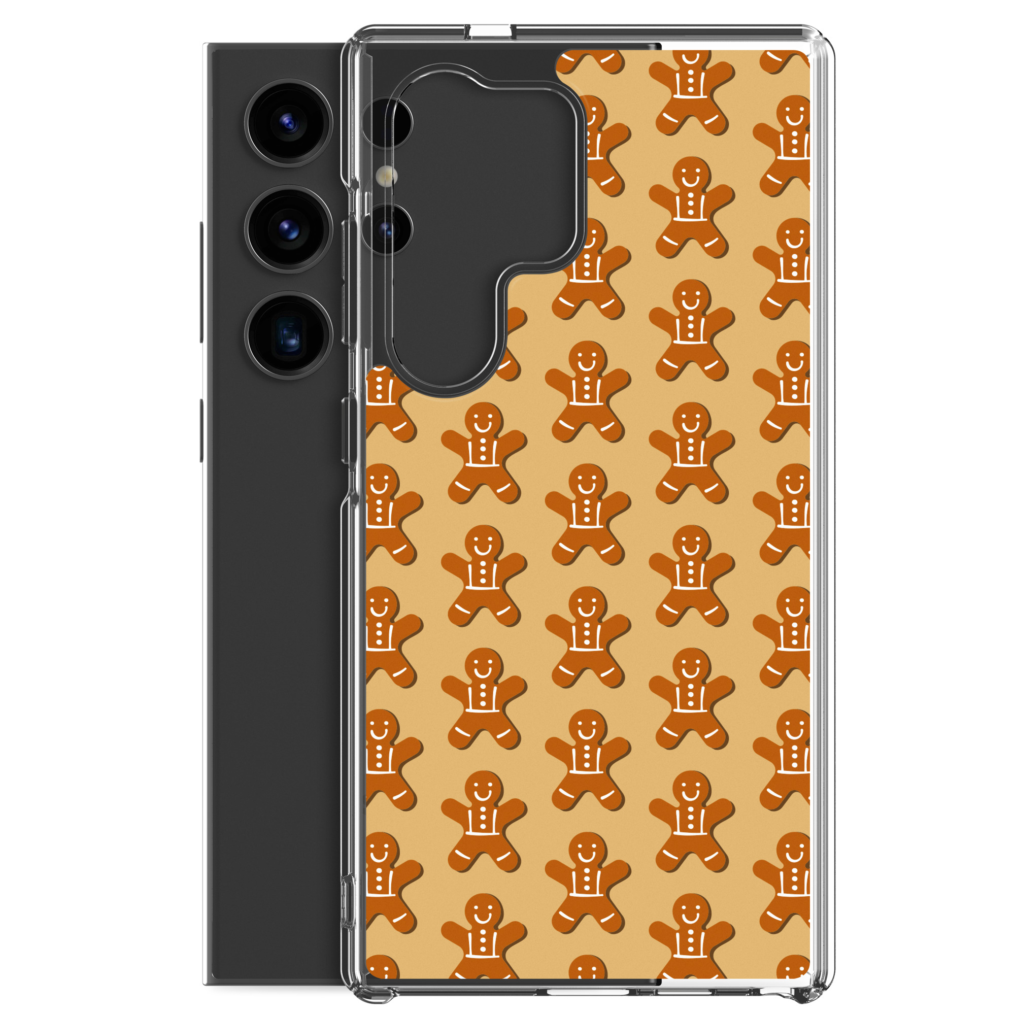 Gingerbread Men - Clear Galaxy Case - Image 34