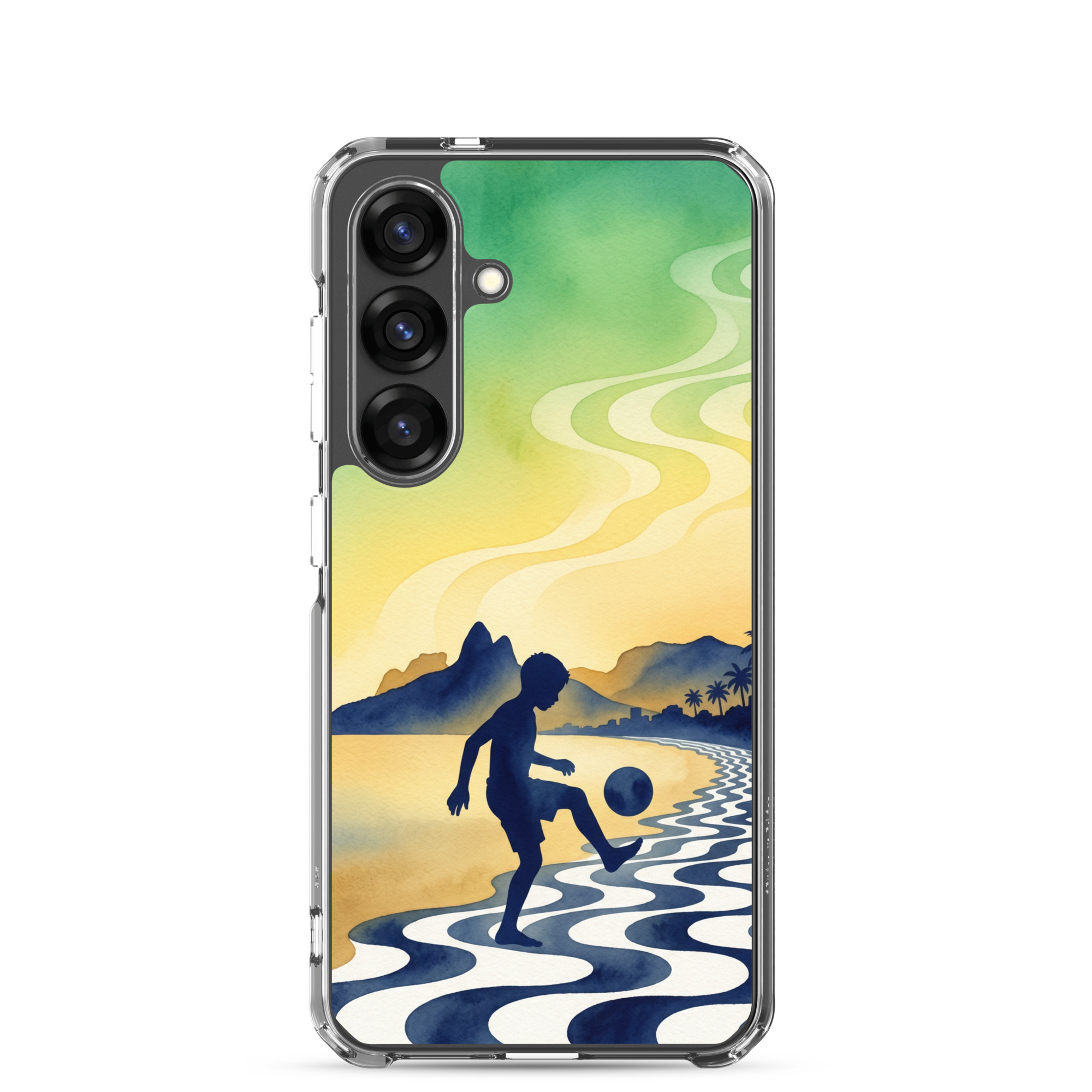 Brazil - Children Playing With a Ball - Clear Galaxy Case - Image 24