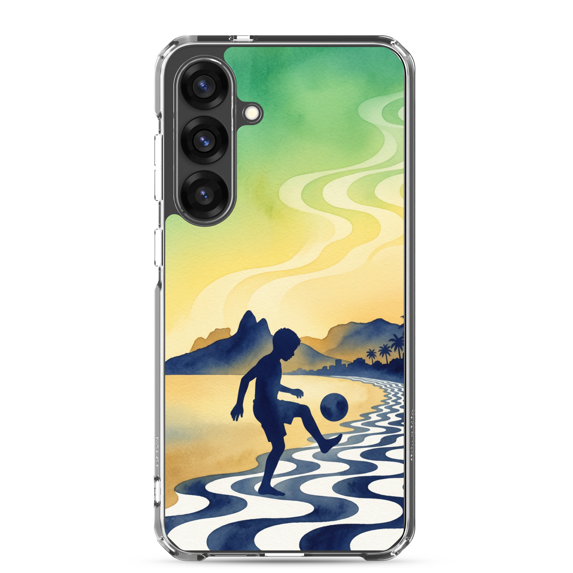 Brazil - Children Playing With a Ball - Clear Galaxy Case - Image 20