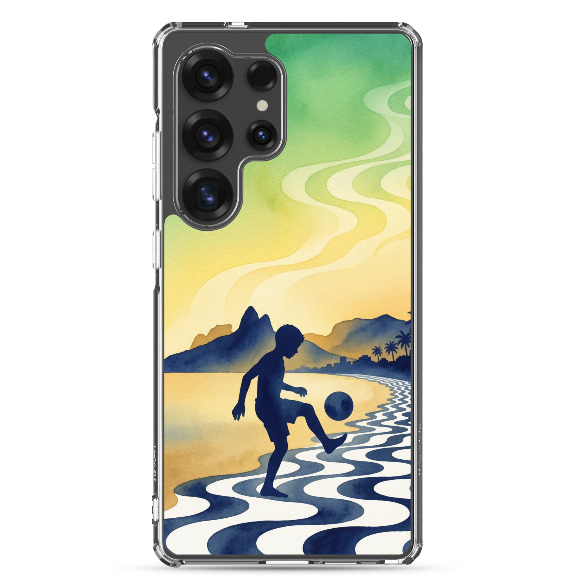 Brazil - Children Playing With a Ball - Clear Galaxy Case - Image 22