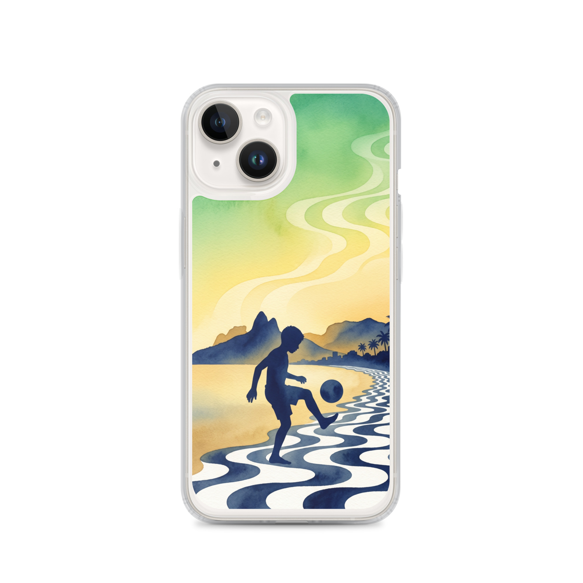 Brazil - Children Playing With a Ball - Clear iPhone Case - Image 5