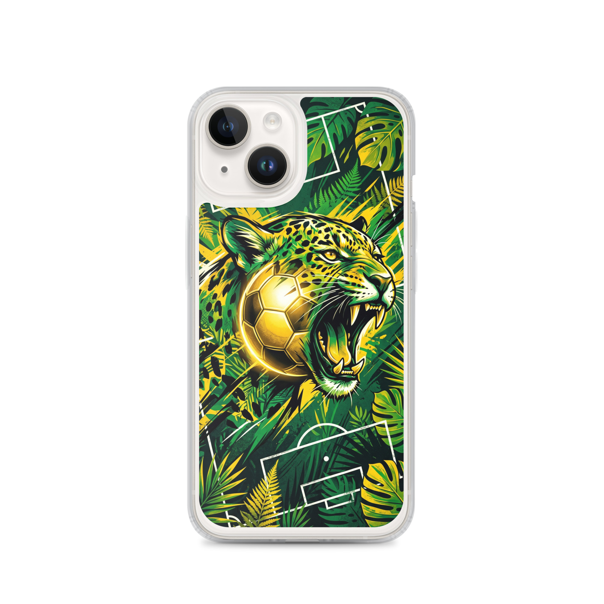 Brazil - Tiger and Ball - Clear iPhone Case - Image 5