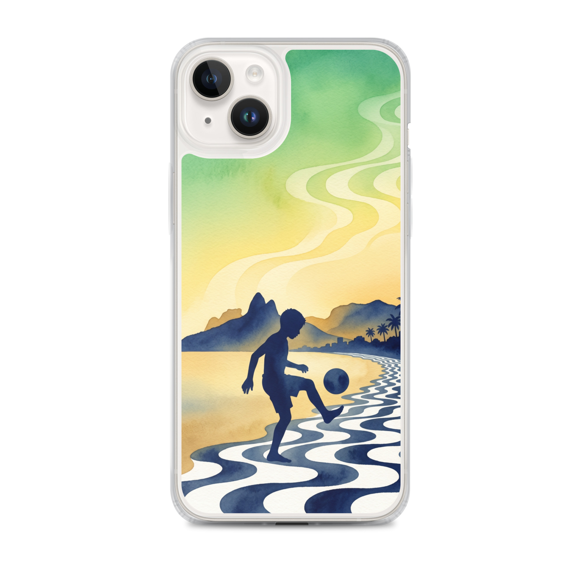 Brazil - Children Playing With a Ball - Clear iPhone Case - Image 2
