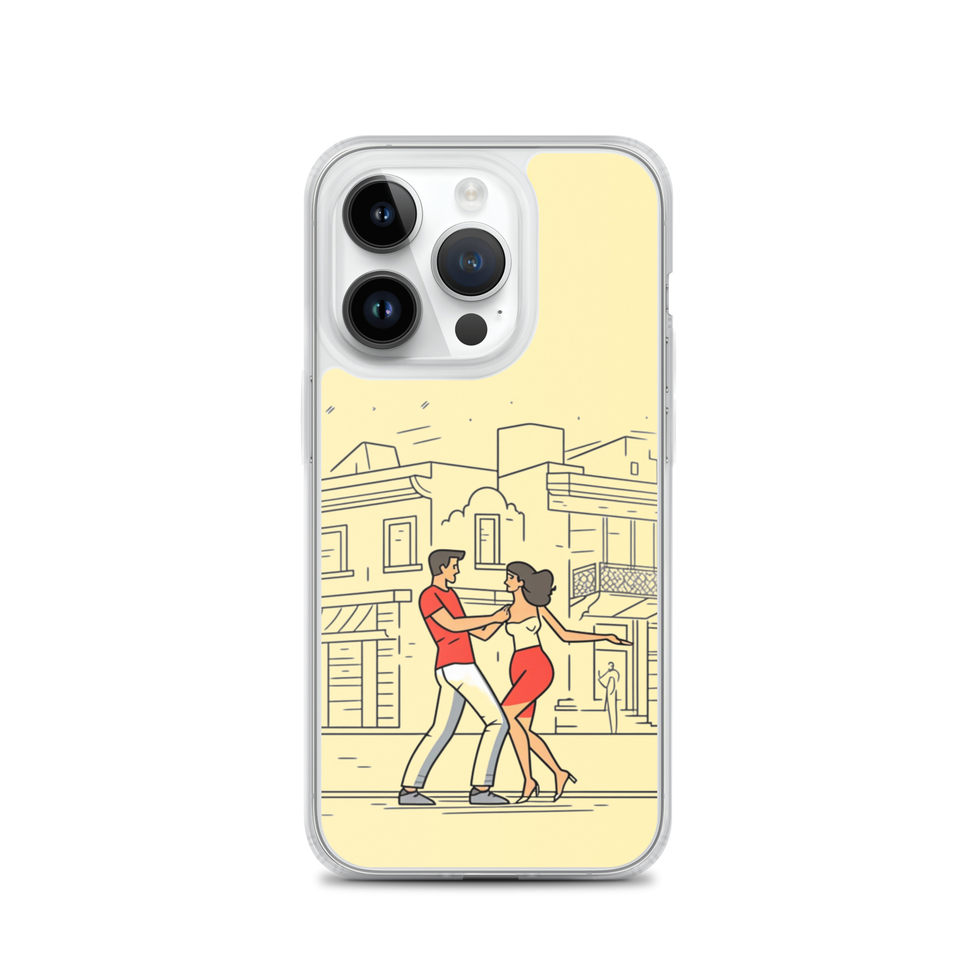 Couple Dancing Bachata - Clear iPhone Case - Image 4