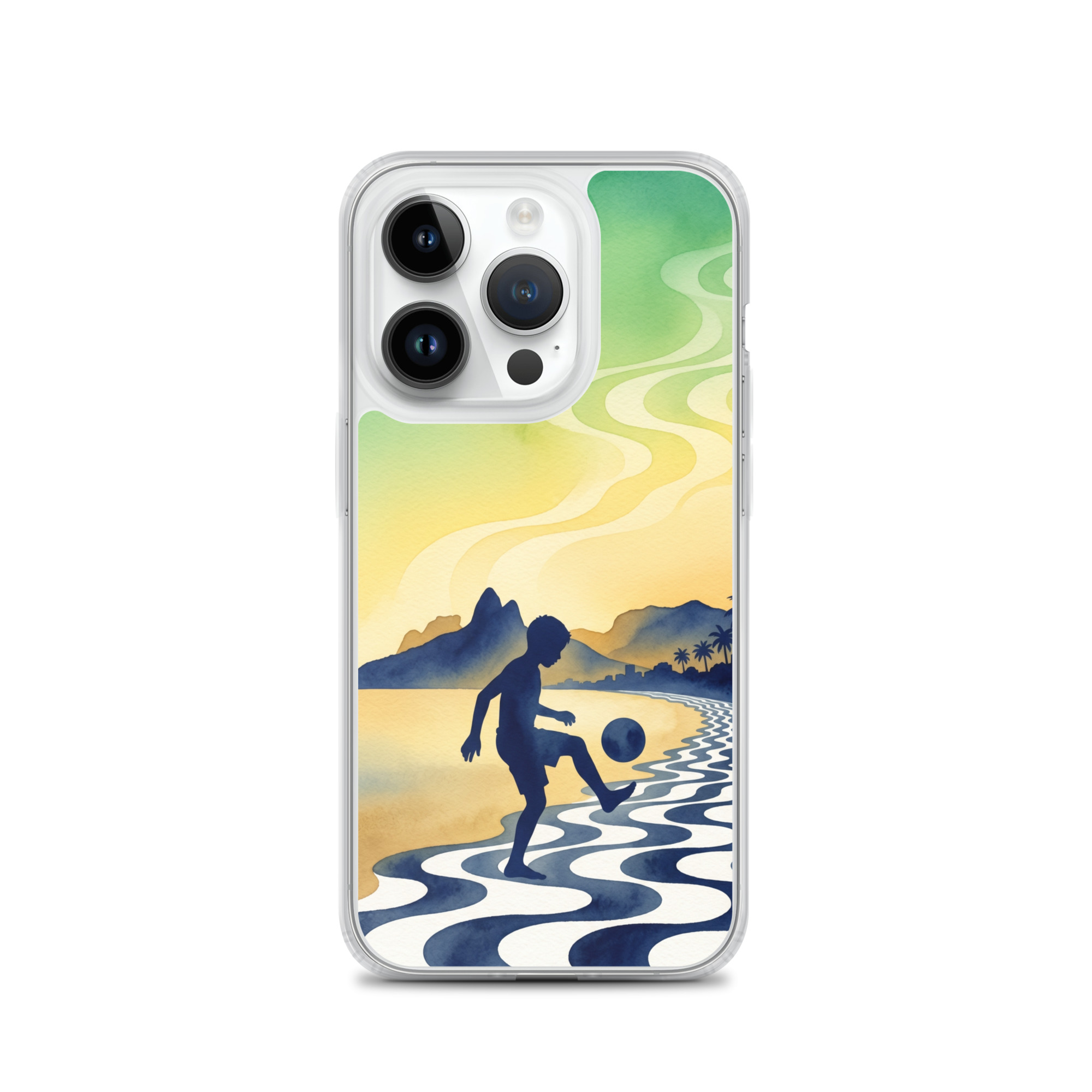 Brazil - Children Playing With a Ball - Clear iPhone Case - Image 4