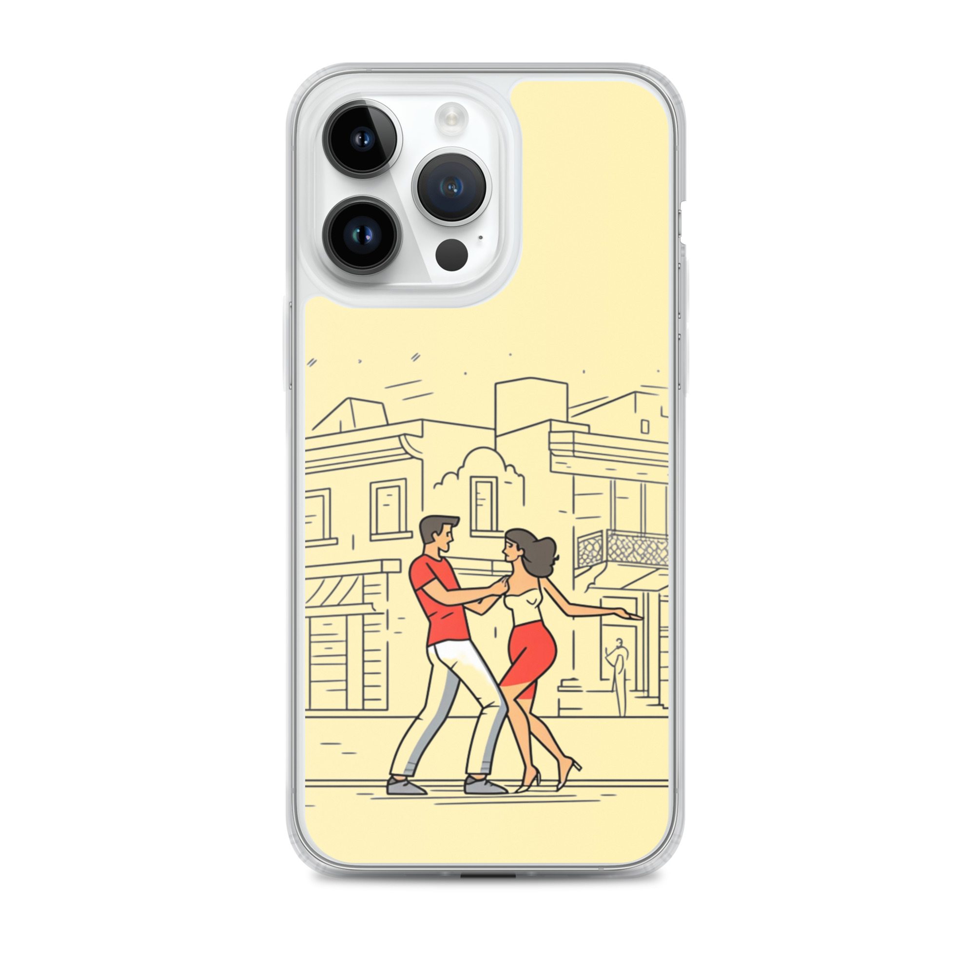Couple Dancing Bachata - Clear iPhone Case - Image 3