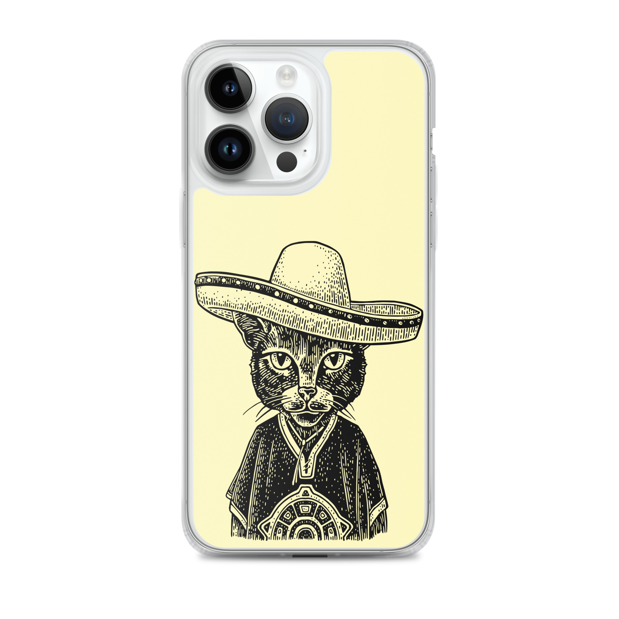 Cat in a Hat - Clear iPhone Case - Image 3