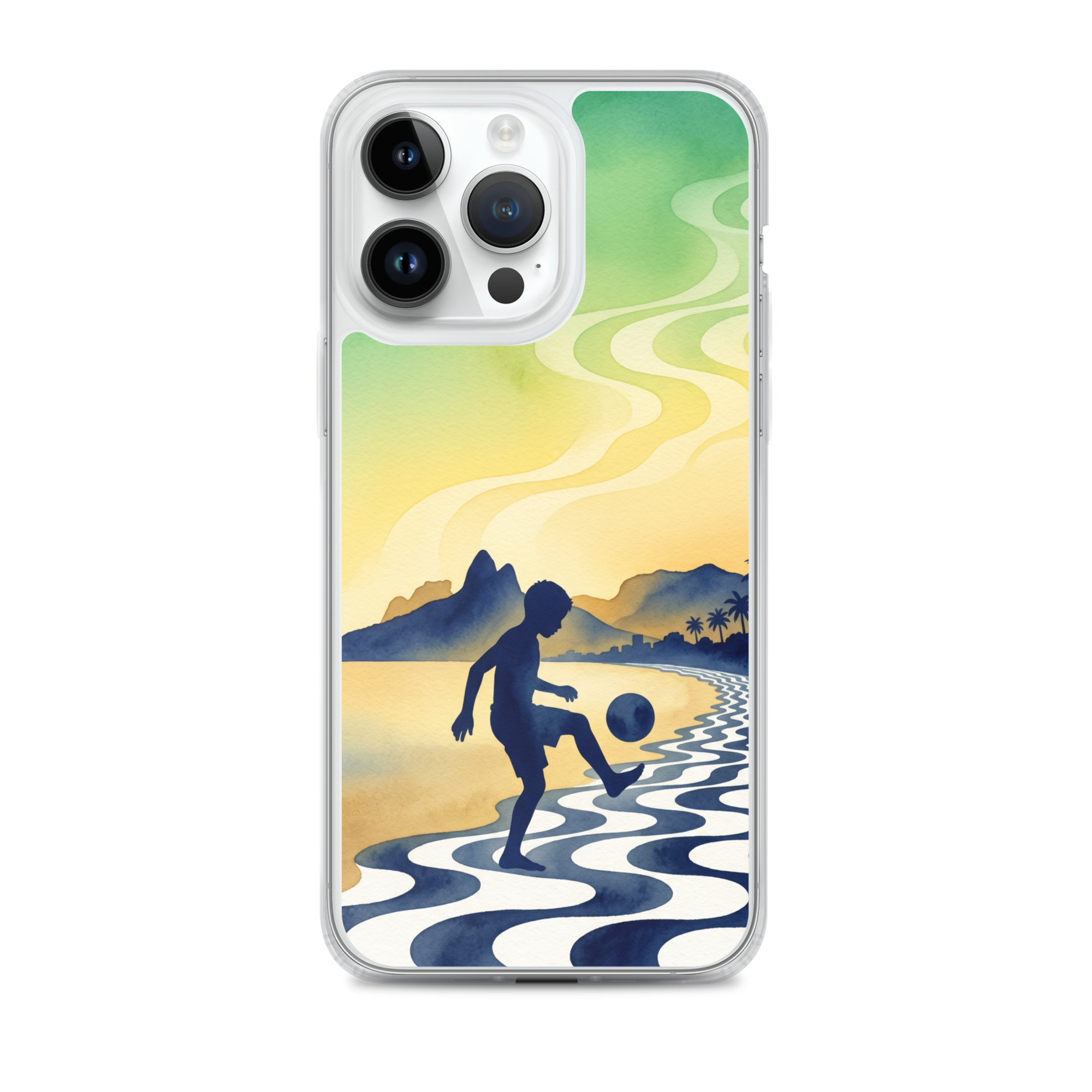Brazil - Children Playing With a Ball - Clear iPhone Case - Image 3