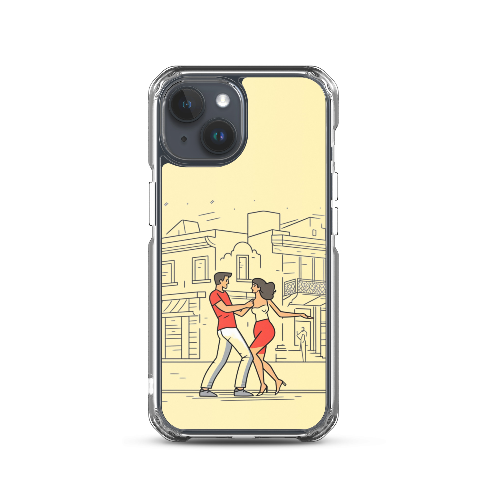 Couple Dancing Bachata - Clear iPhone Case - Image 9