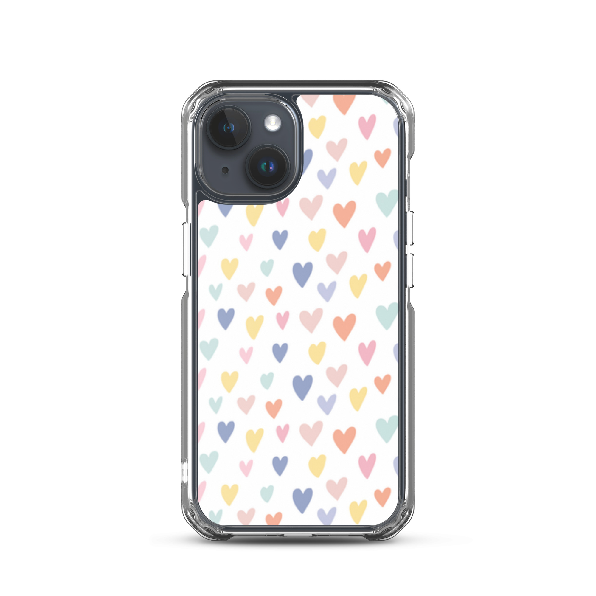 Colorful Little Hearts - Clear iPhone Case - Image 9