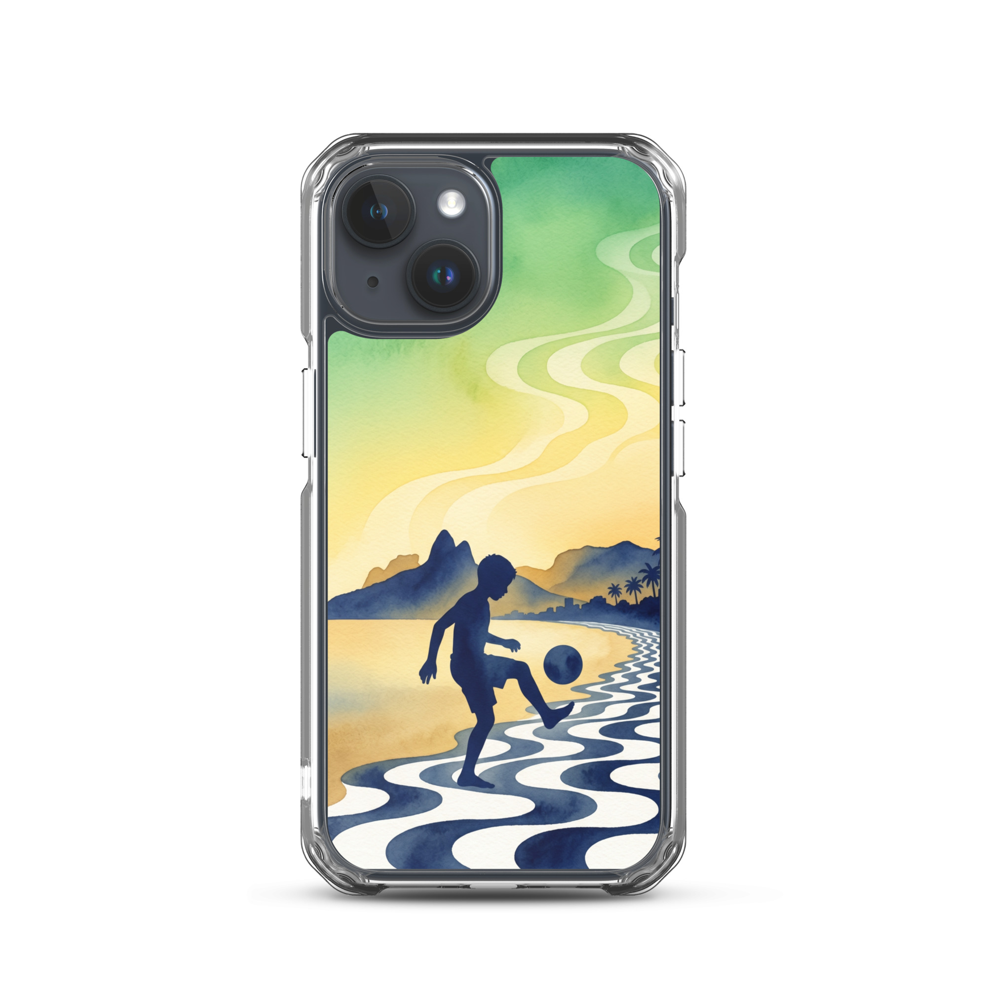 Brazil - Children Playing With a Ball - Clear iPhone Case - Image 9