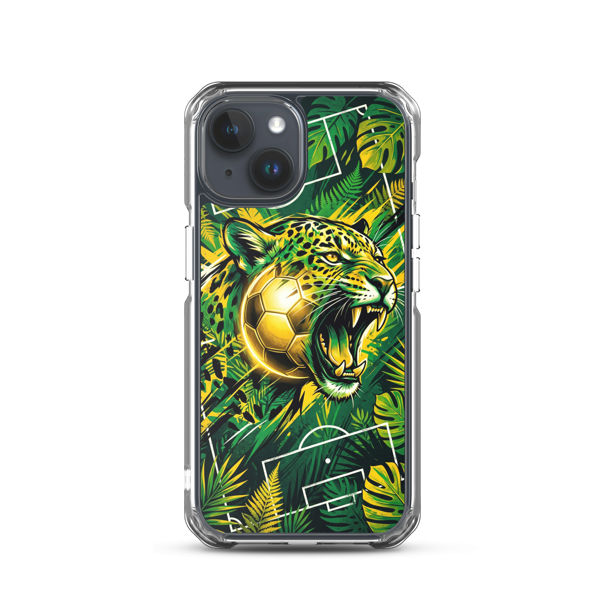 Brazil - Tiger and Ball - Clear iPhone Case - Image 9