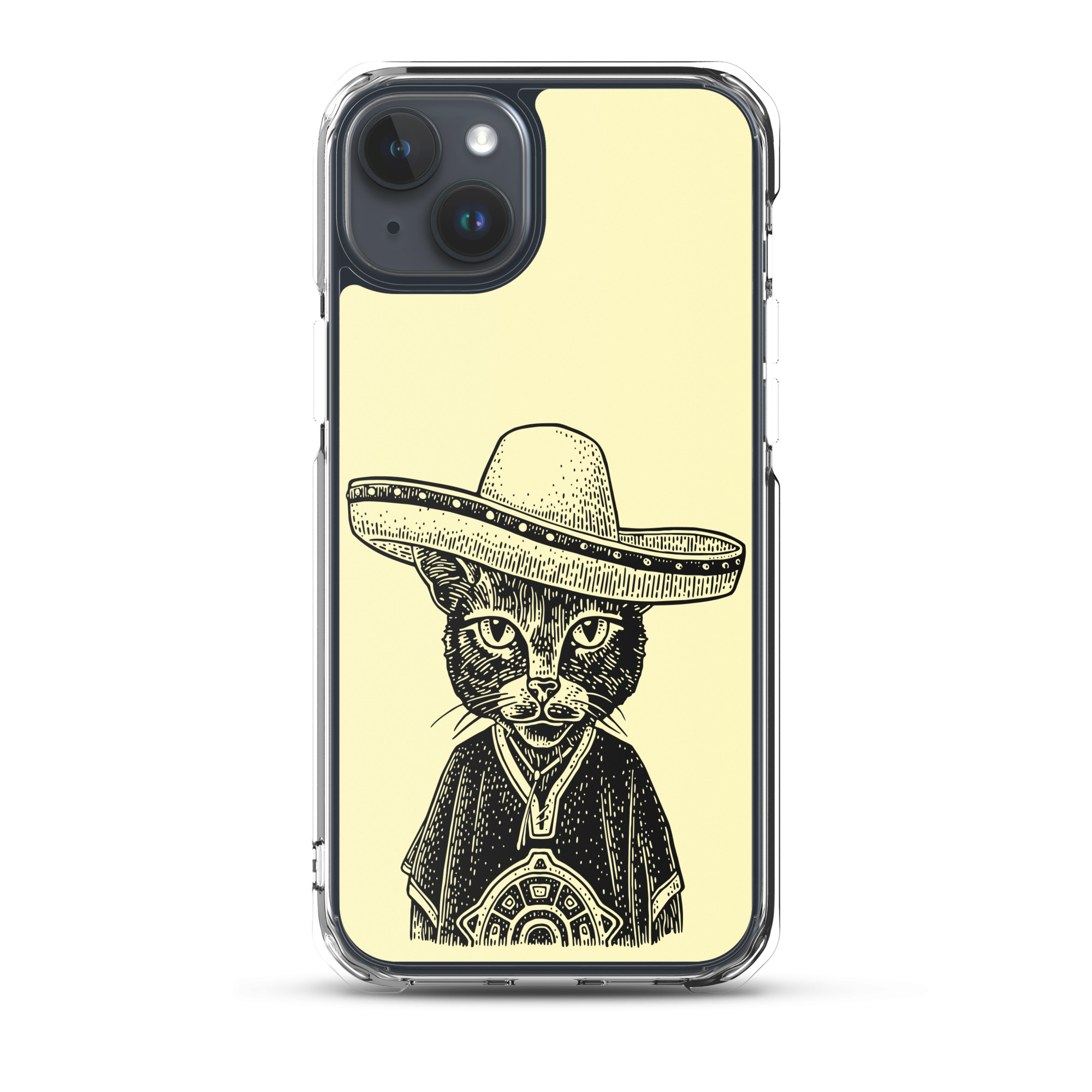 Cat in a Hat - Clear iPhone Case - Image 6